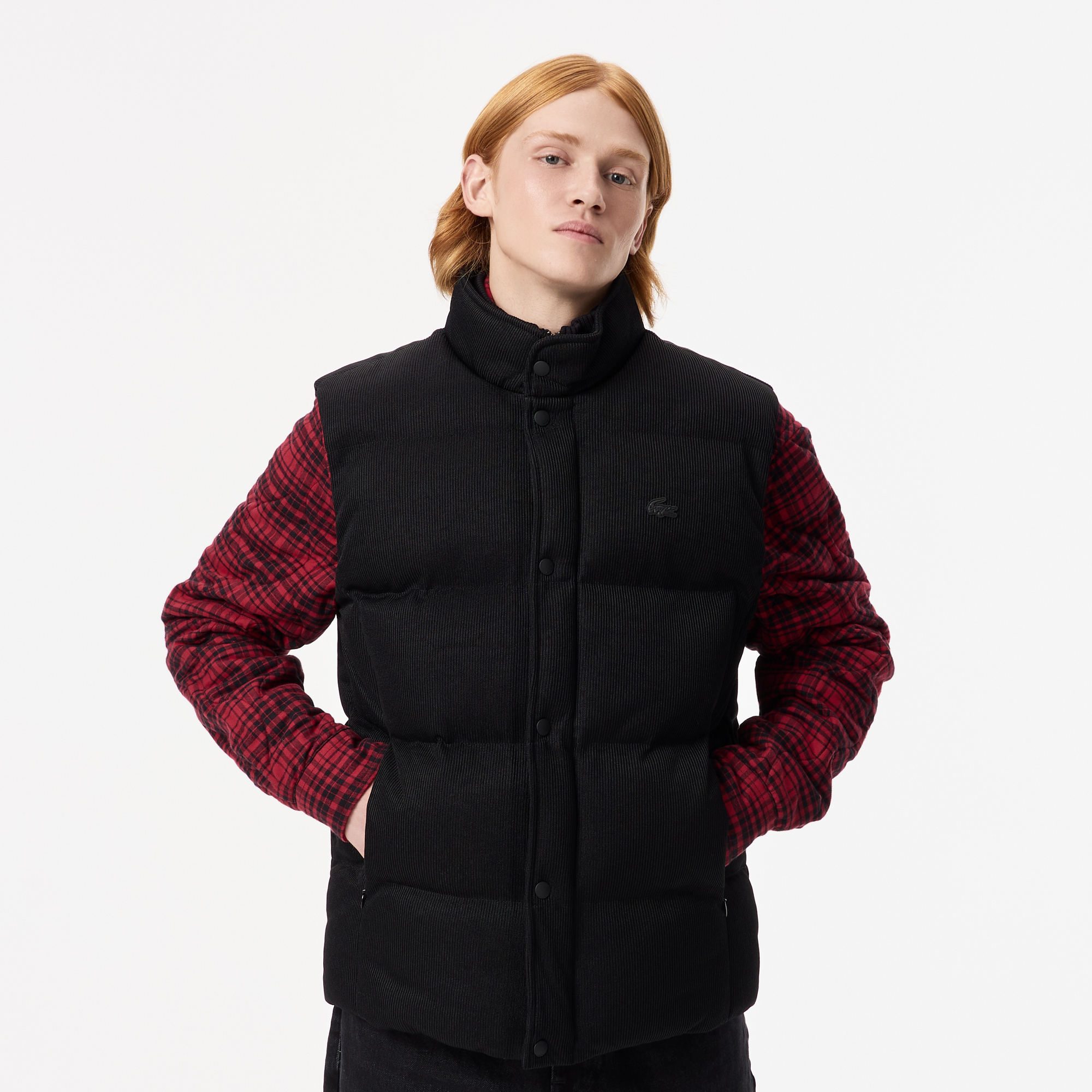 

Мужская вельветовая куртка Lacoste, Чёрный