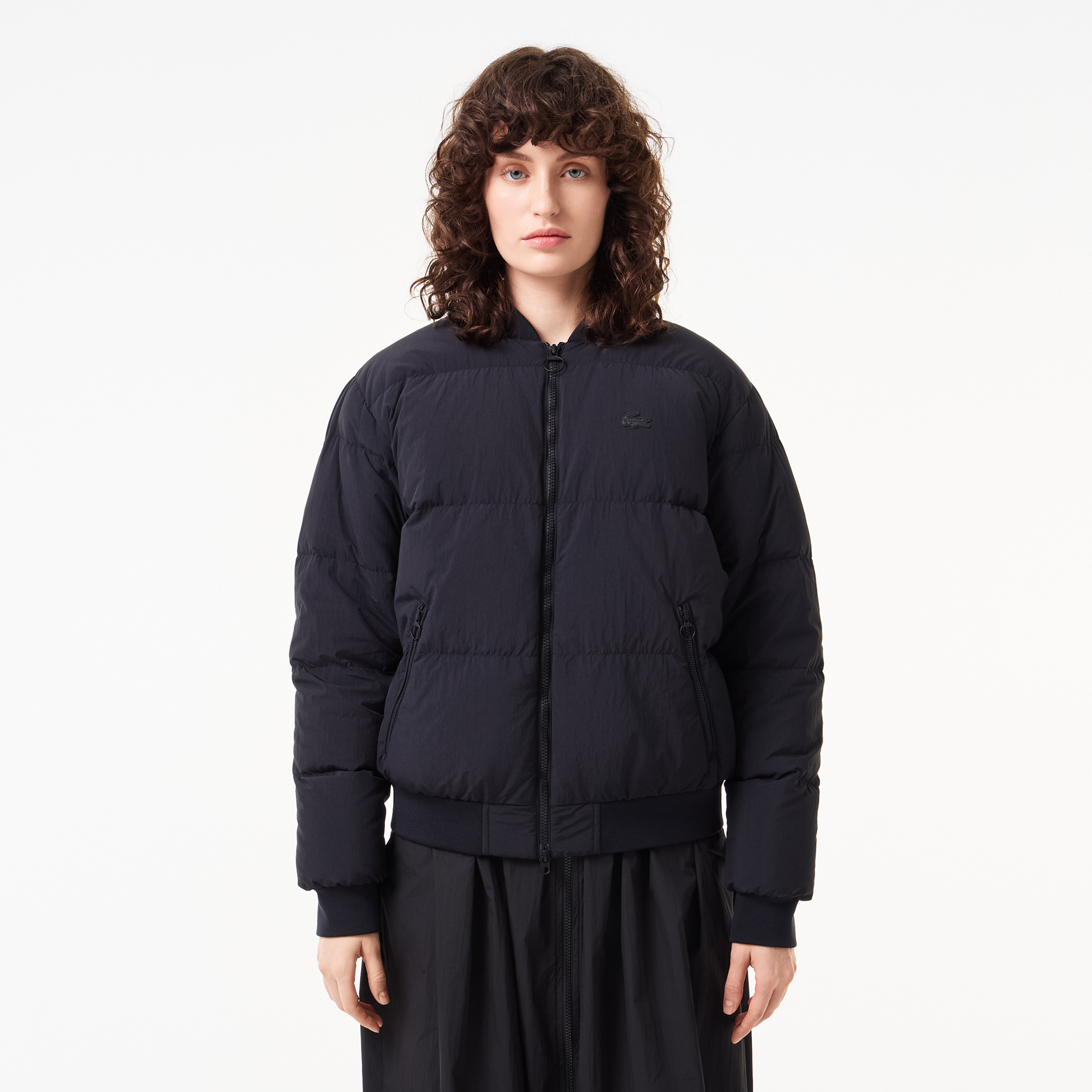 Женская короткая куртка Lacoste, черный, арт. BF2513