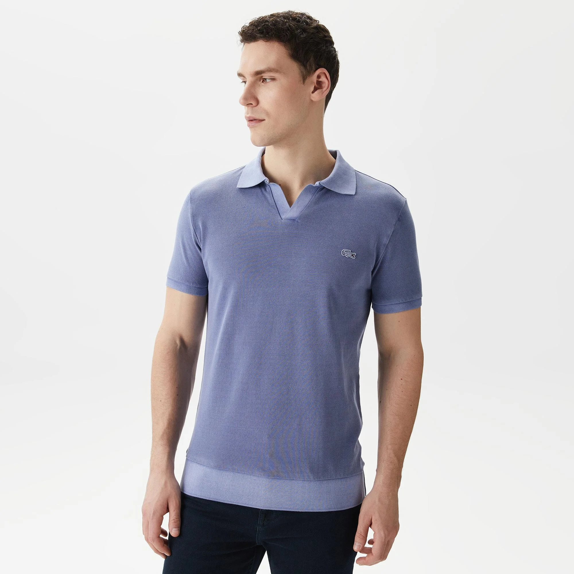 Мужское хлопковое поло Lacoste Regular Fit, голубой, арт. PH0417