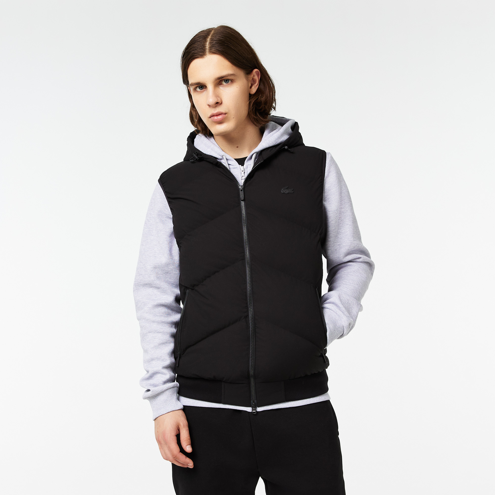 Мужской жилет Lacoste Slim Fit, черный, арт. BH0330