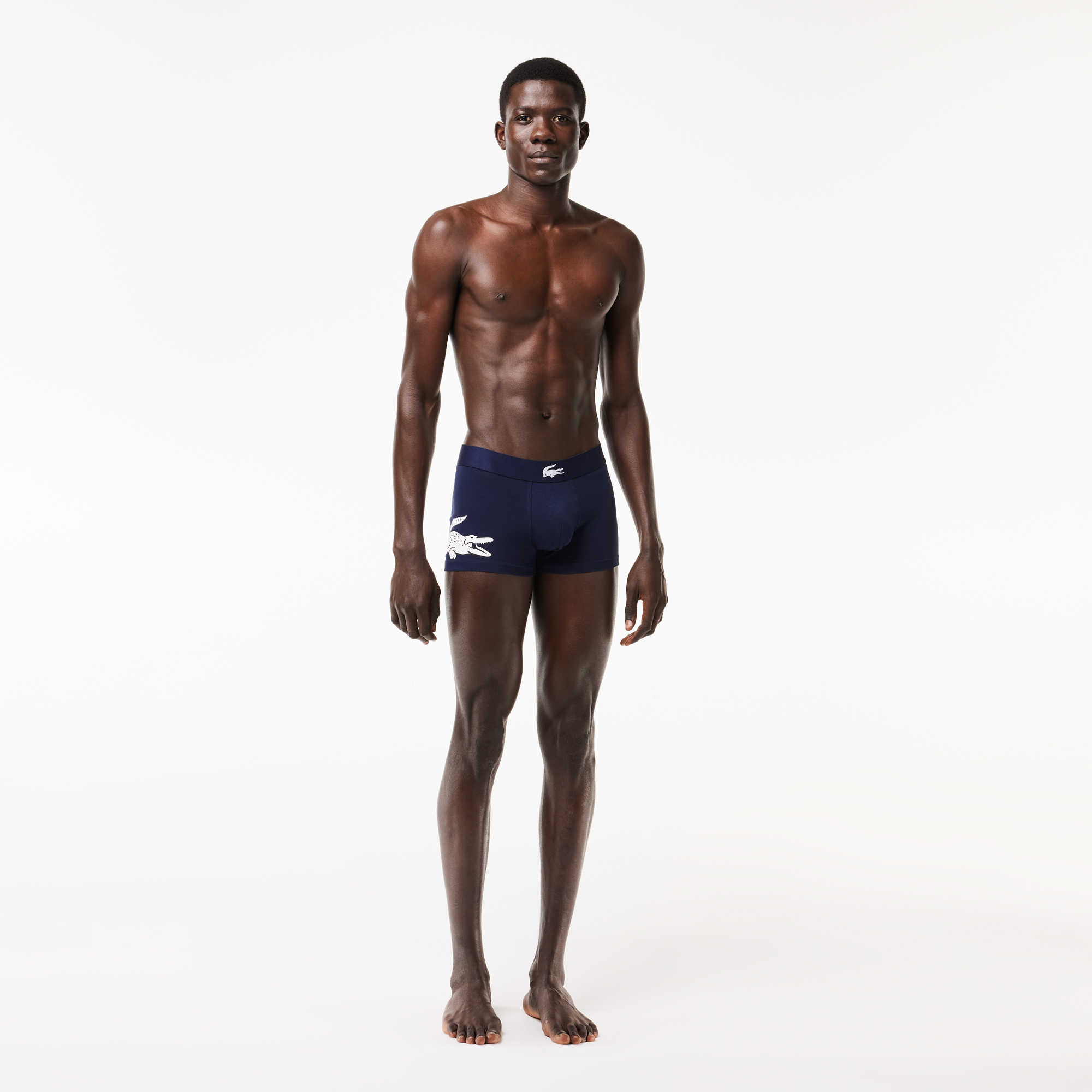 

Мужское дышащее нижнее бельё из эластичного хлопка, 3 шт., Синий