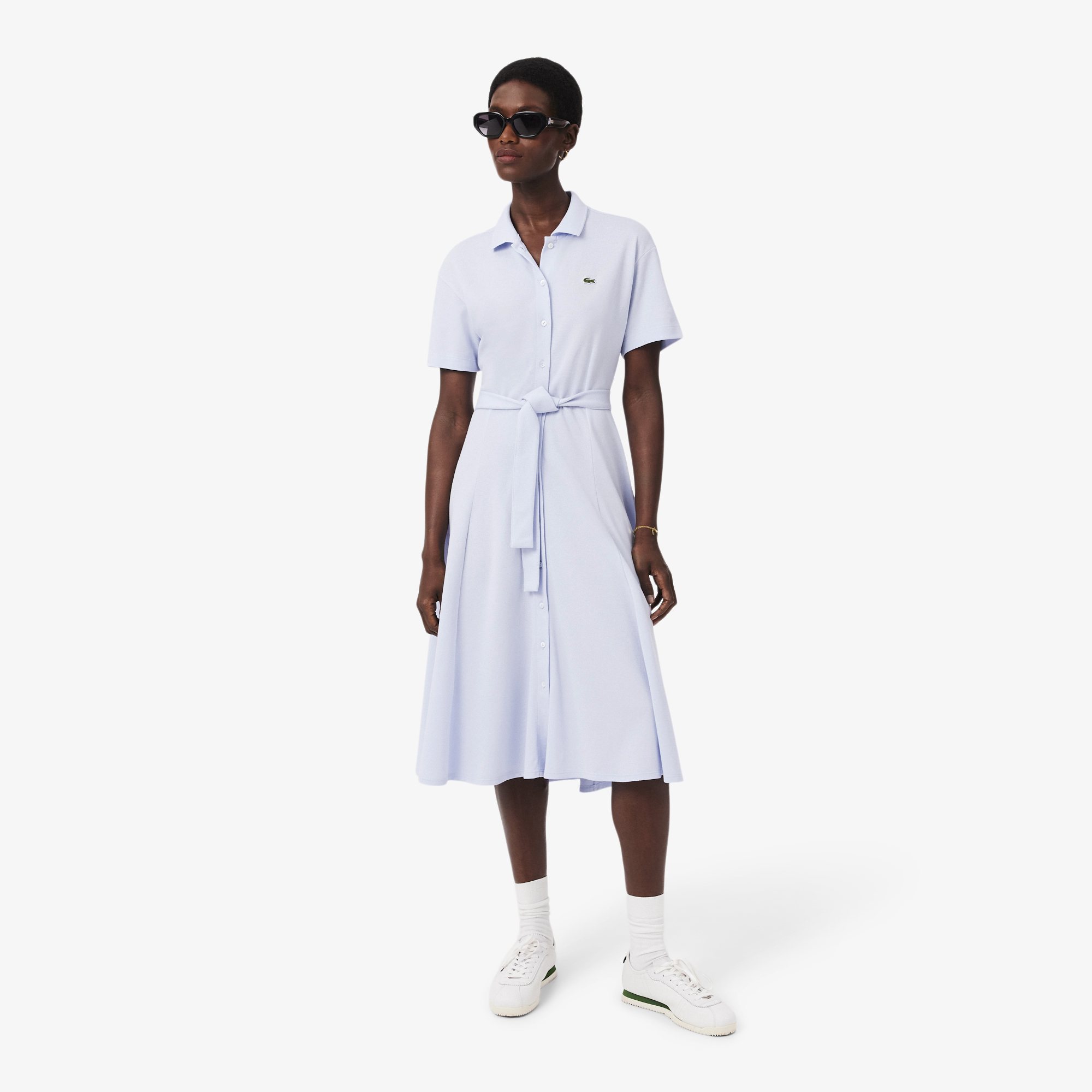 

Женское платье Lacoste из хлопка, Голубой