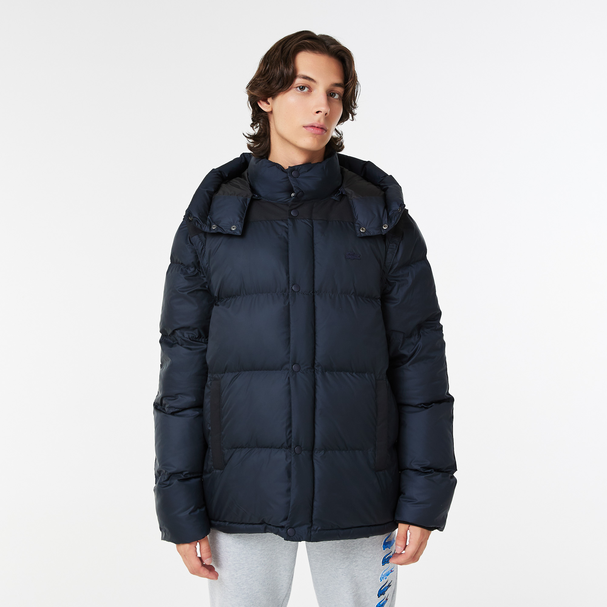 

Мужская короткая куртка-пуховик Lacoste, Синий