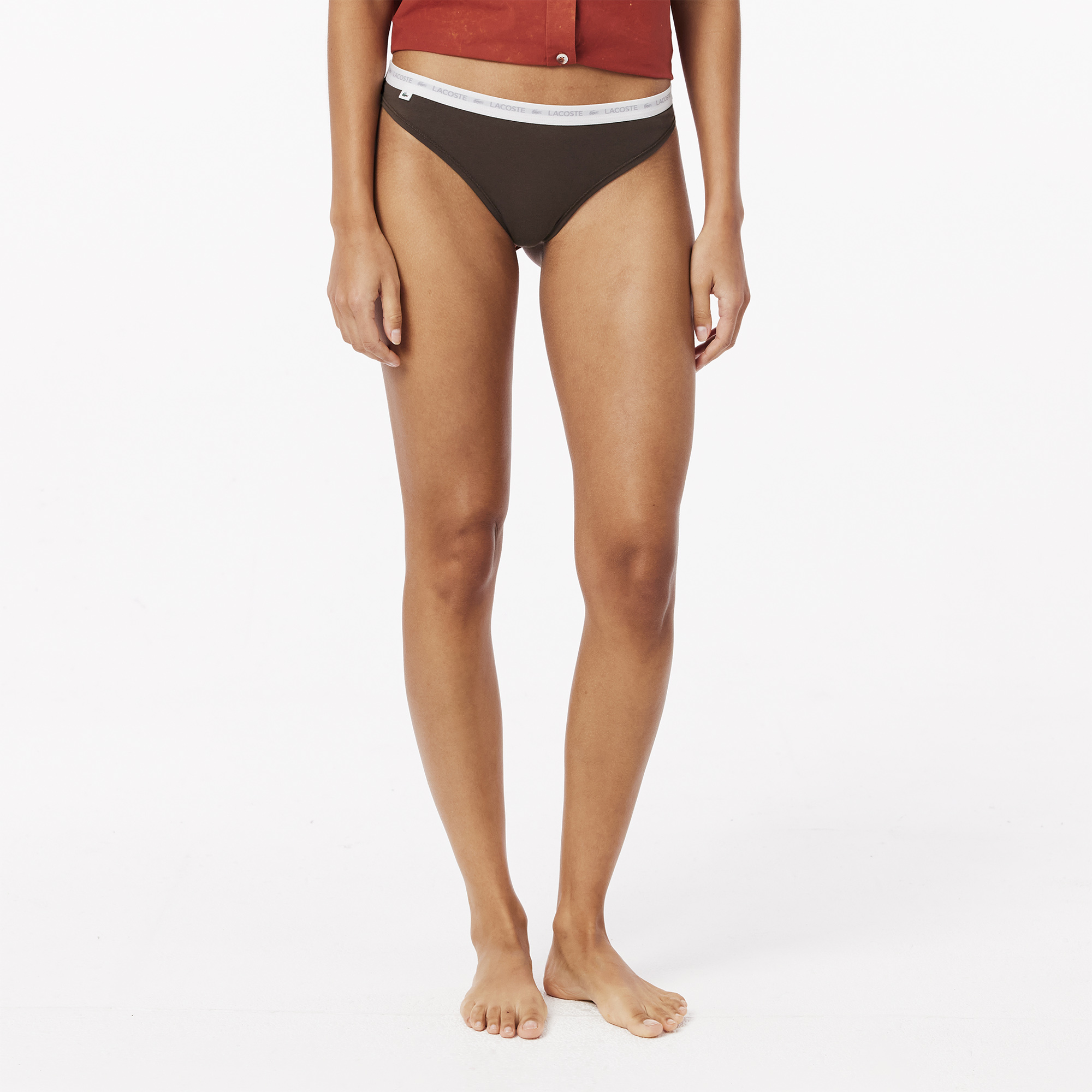 Женские трусы Lacoste из эластичного хлопка (3шт.) 5