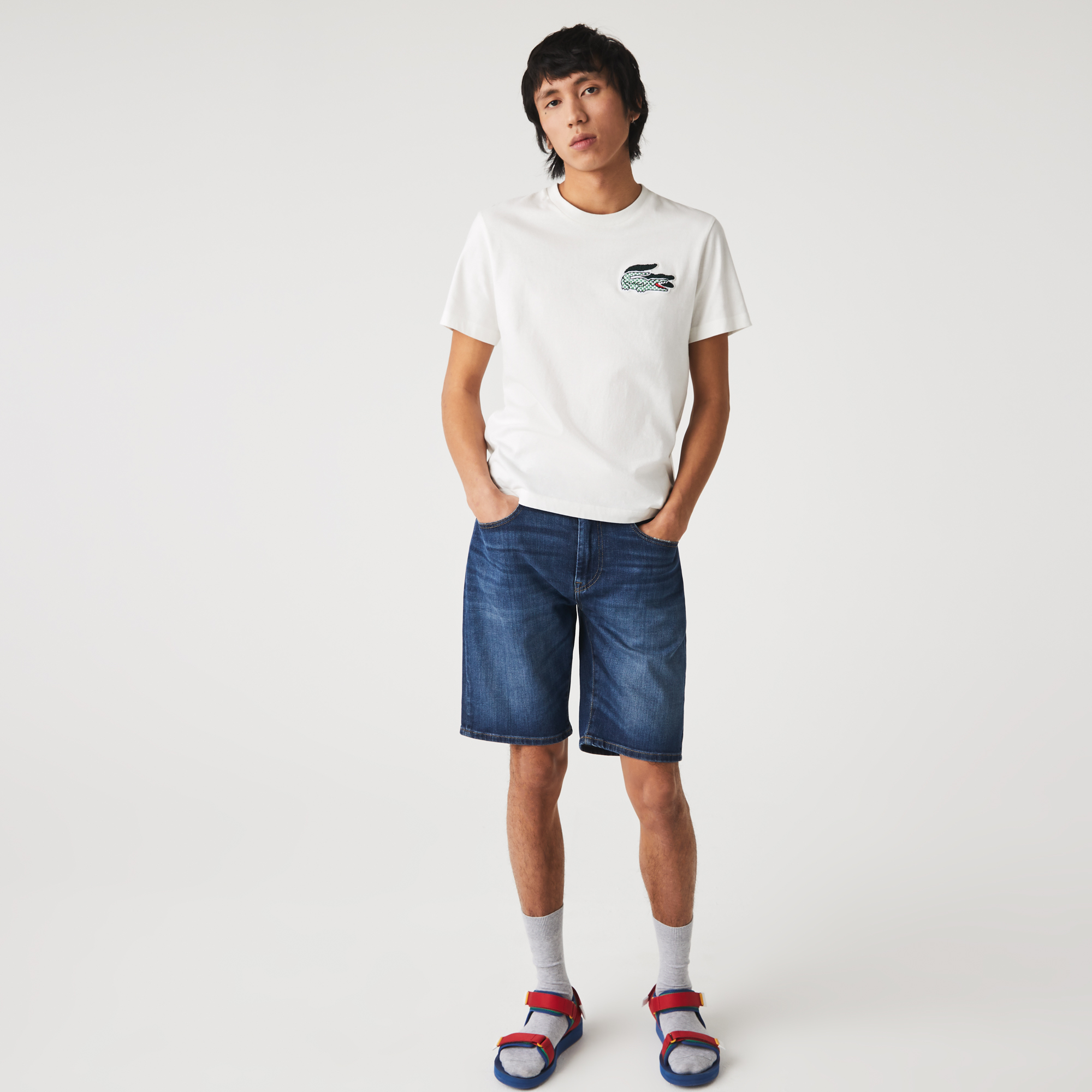 

Мужские джинсовые шорты Lacoste Slim Fit, Синий