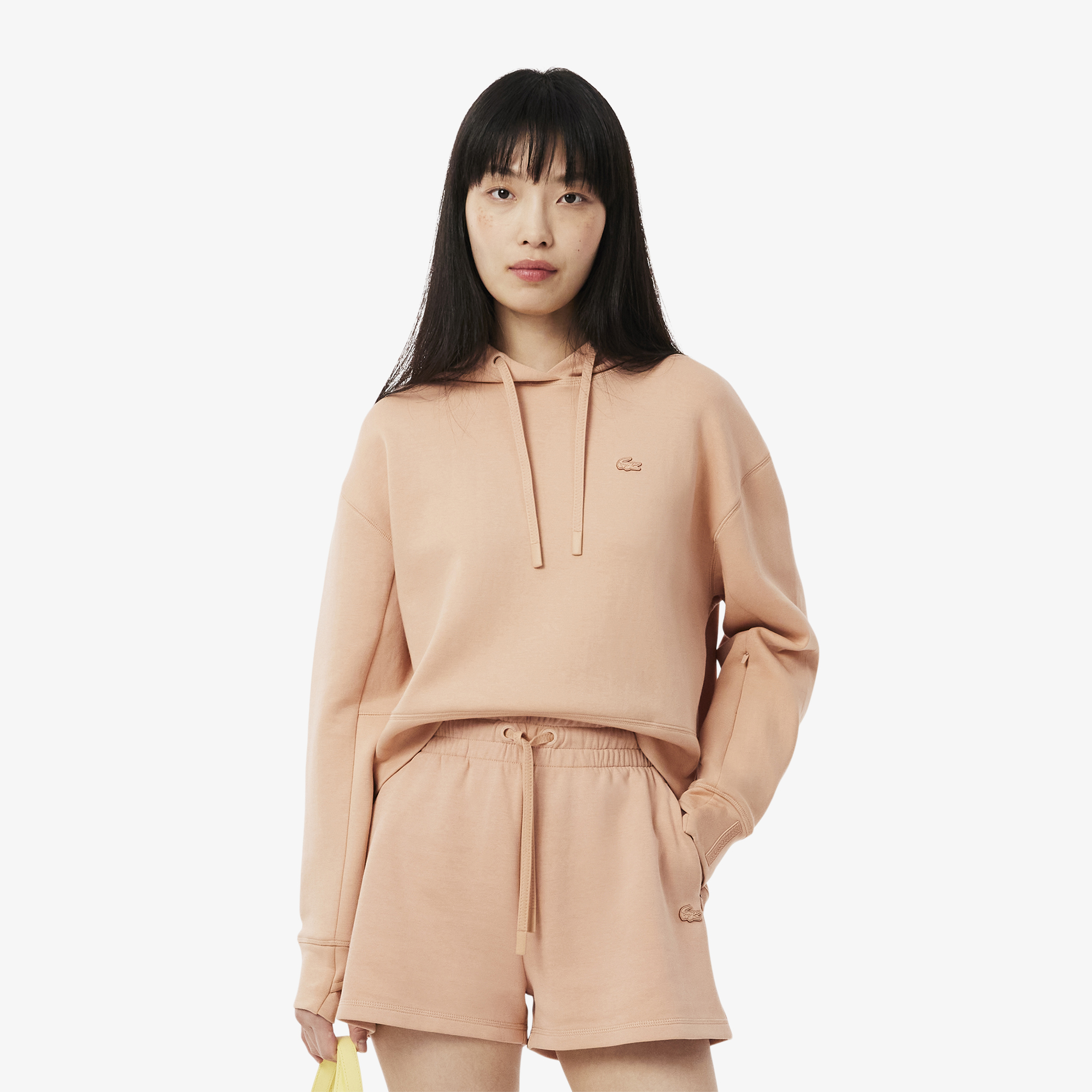 

Женская толстовка Lacoste свободного кроя с капюшоном, Розовый