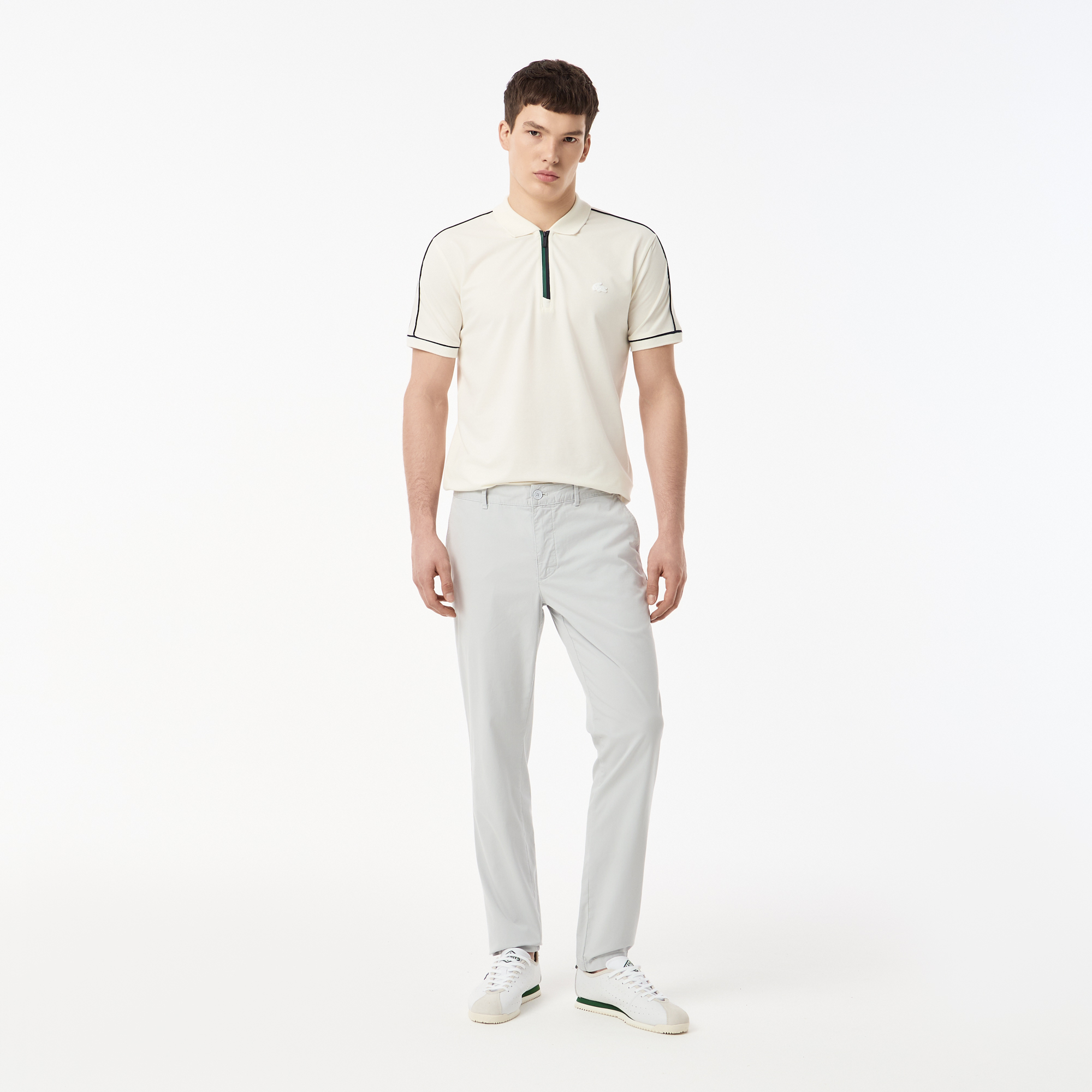Мужские брюки Lacoste из эластичного хлопка, серый, арт. HH0526