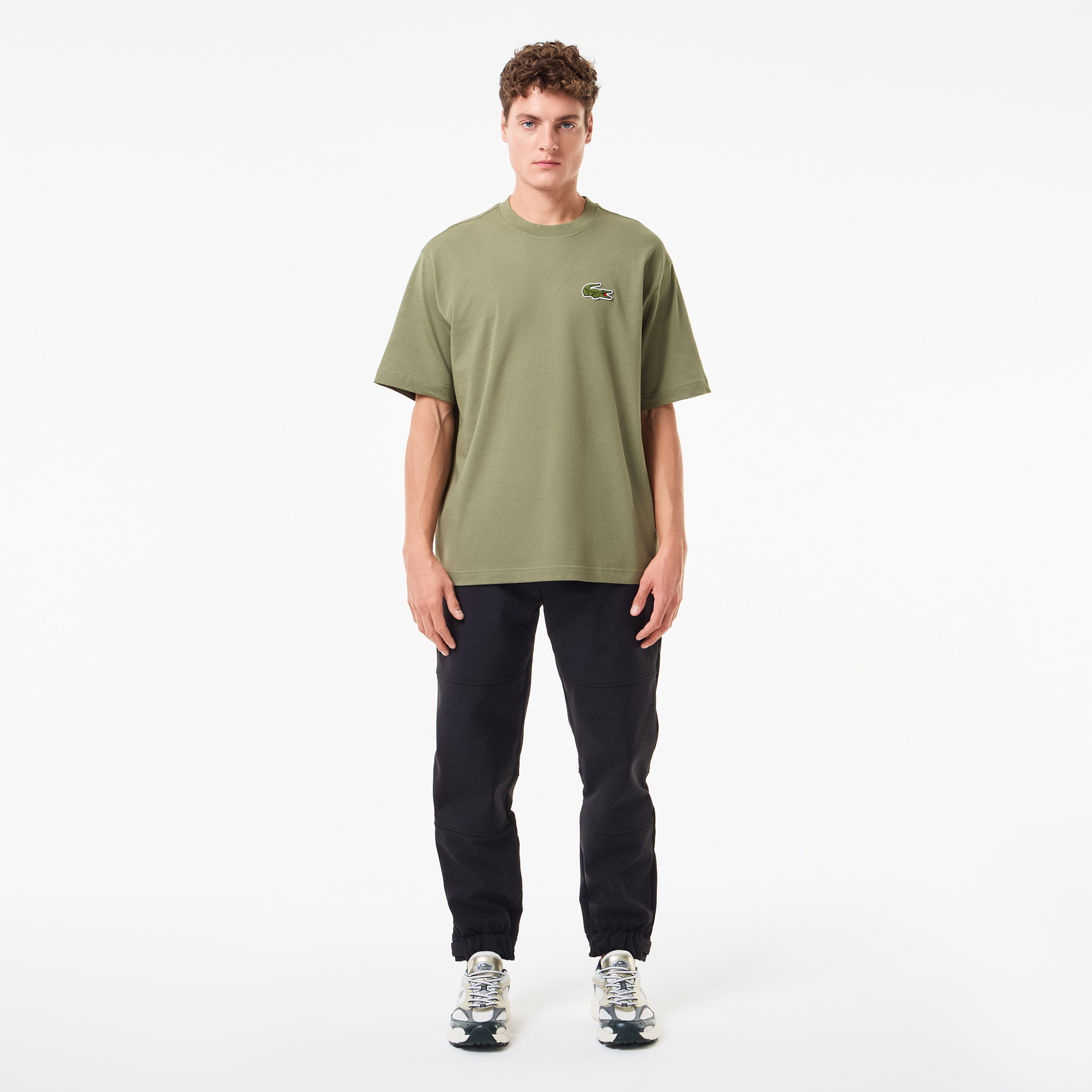 Мужские флисовые водоотталкивающие брюки Lacoste, черный, арт. HH2521R