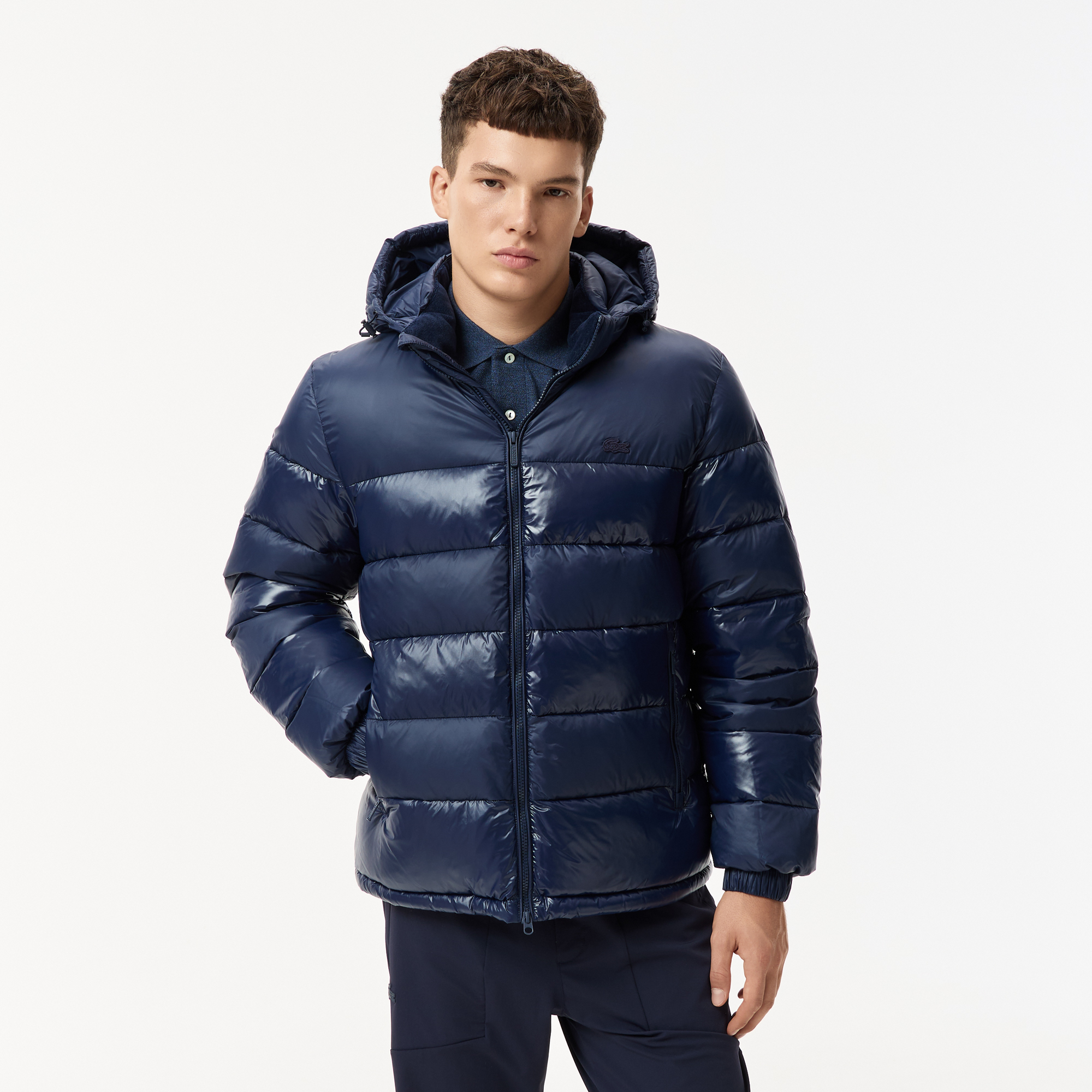 Мужская стёганая куртка Lacoste, синий, арт. BH2642