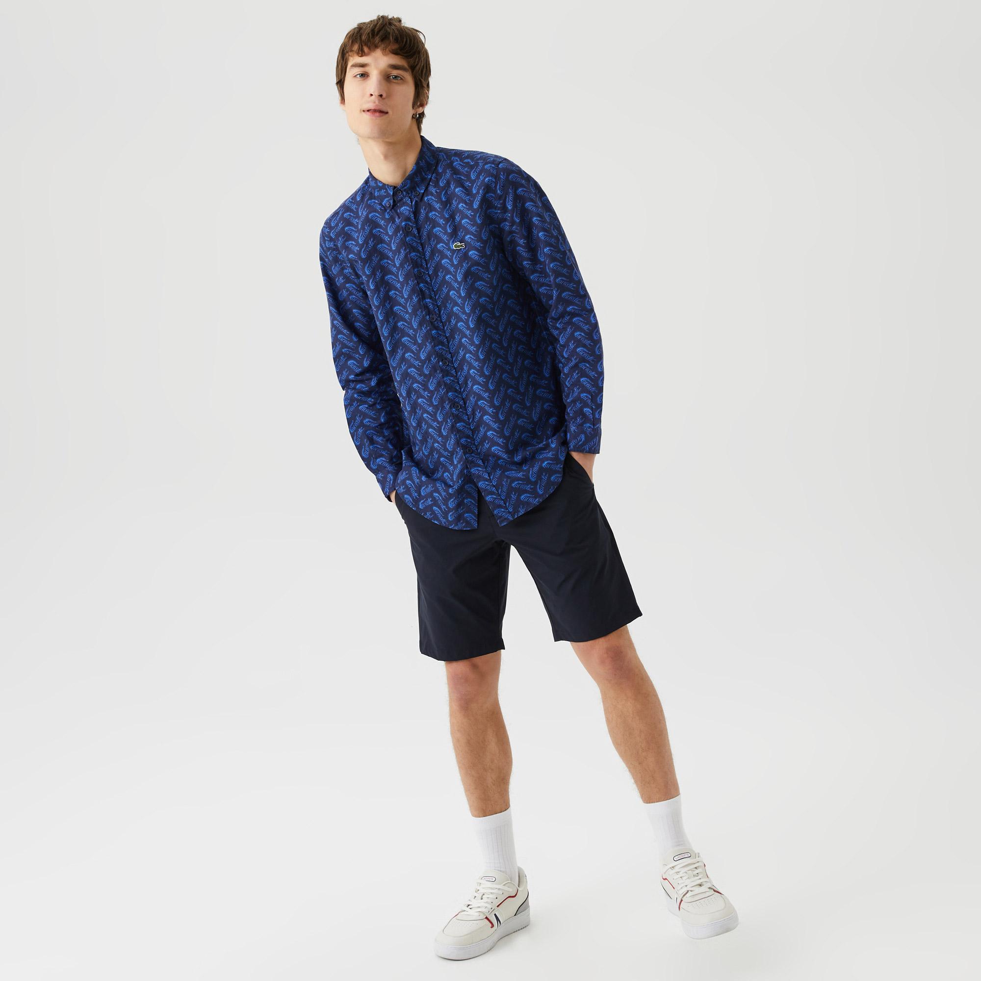 

Мужские шорты Lacoste приталенного кроя, Синий