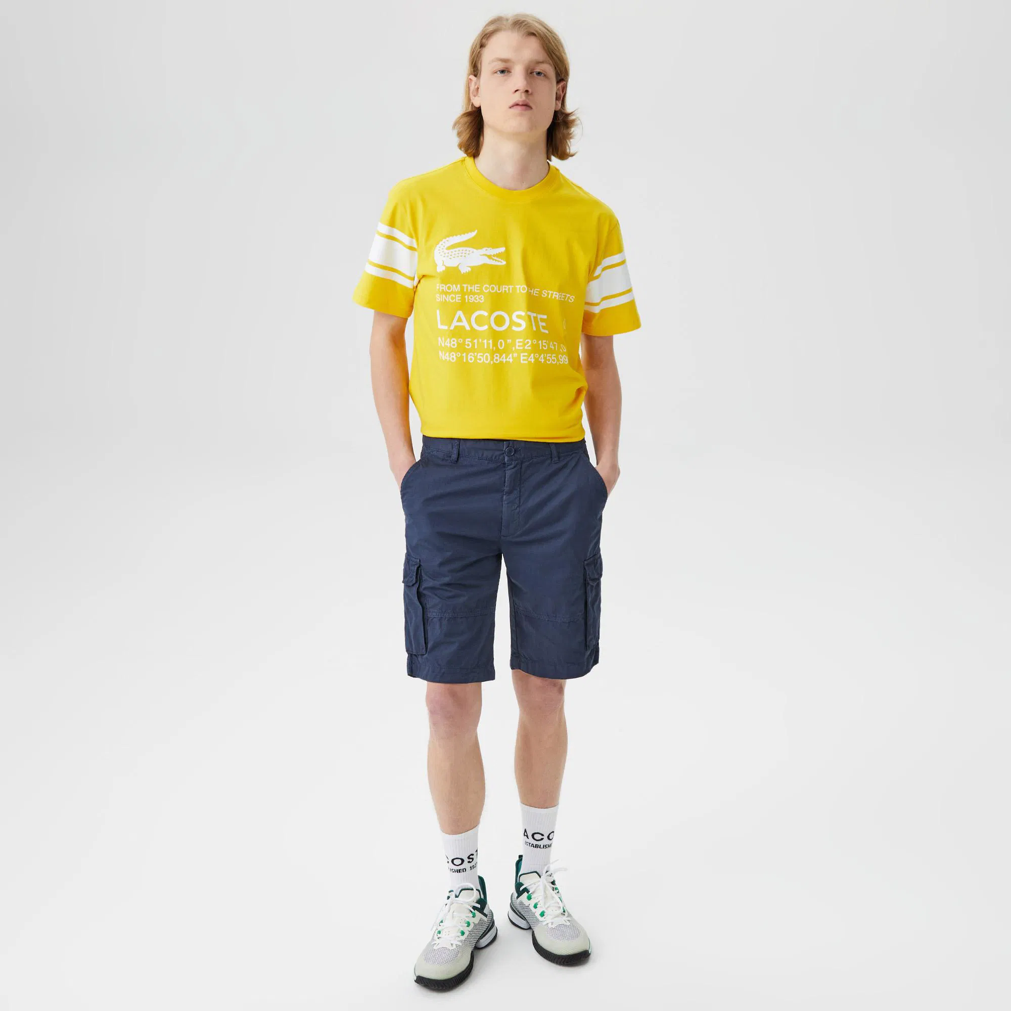 

Мужские бермуды Lacoste стандартного кроя, Жёлтый