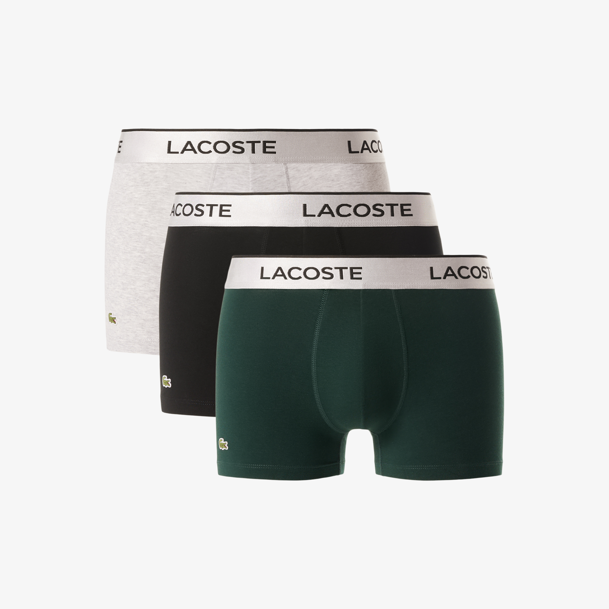 

Мужское эластичное нижнее бельё Lacoste (3шт.), Чёрный