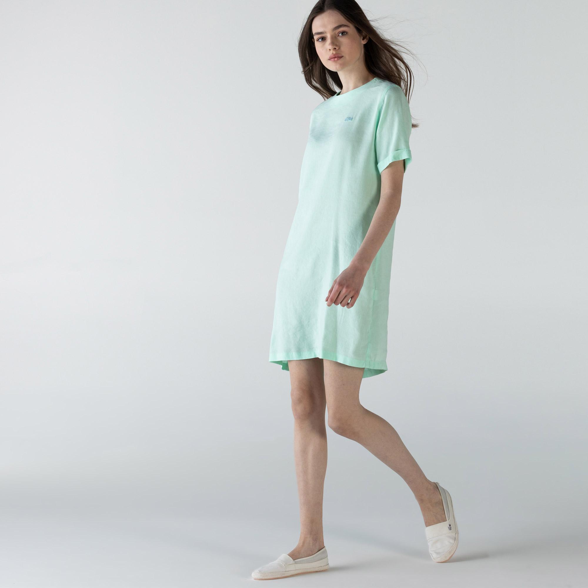 

Женское платье Lacoste с круглым воротом, Синий
