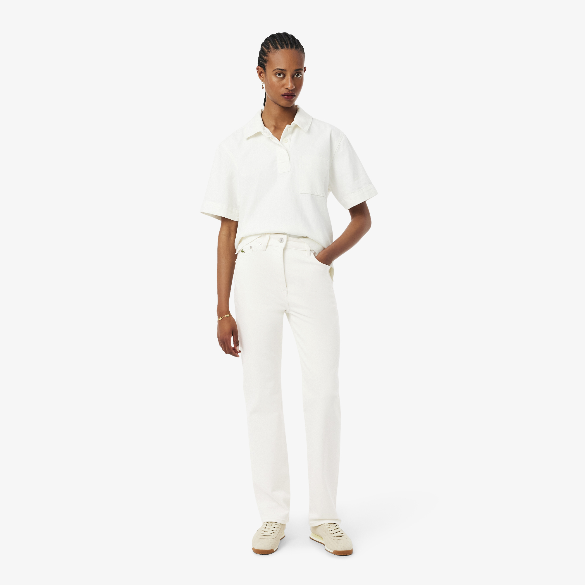 Женские брюки Lacoste, белый, арт. HF0248