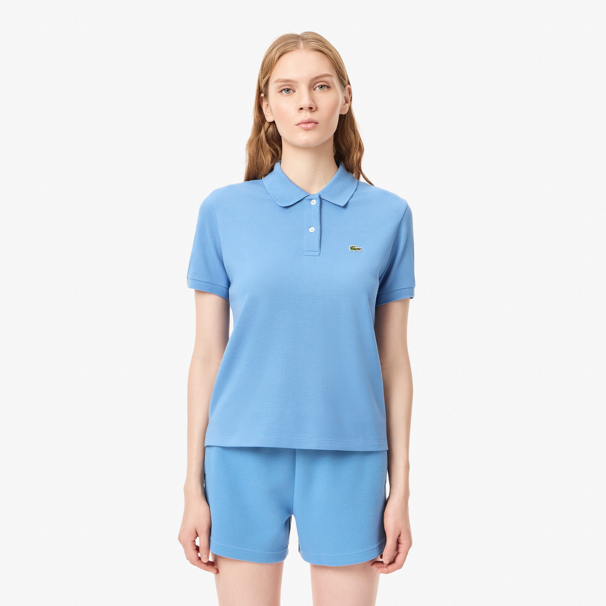 Женское поло Lacoste Classic Fit, голубой, арт. PF7839
