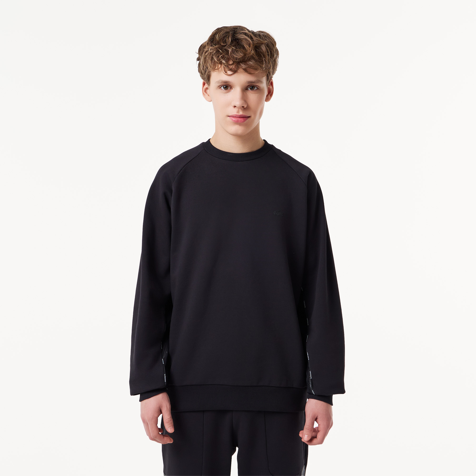 

Мужской свитшот Lacoste с круглым вырезом, Чёрный