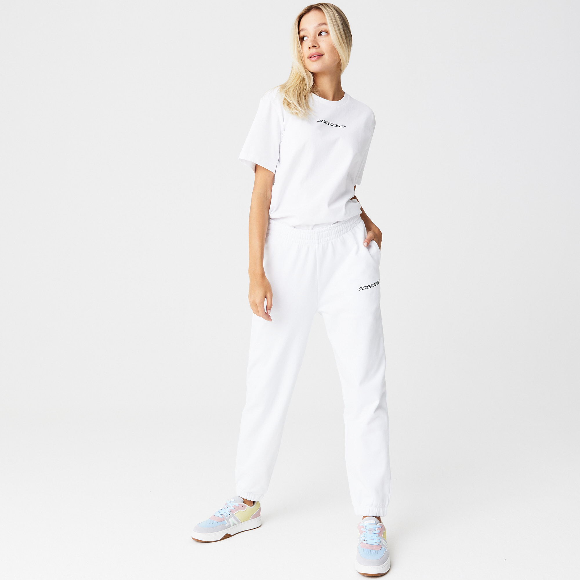 Спортивные брюки Lacoste Jogger Fit, белый, арт. XF5532