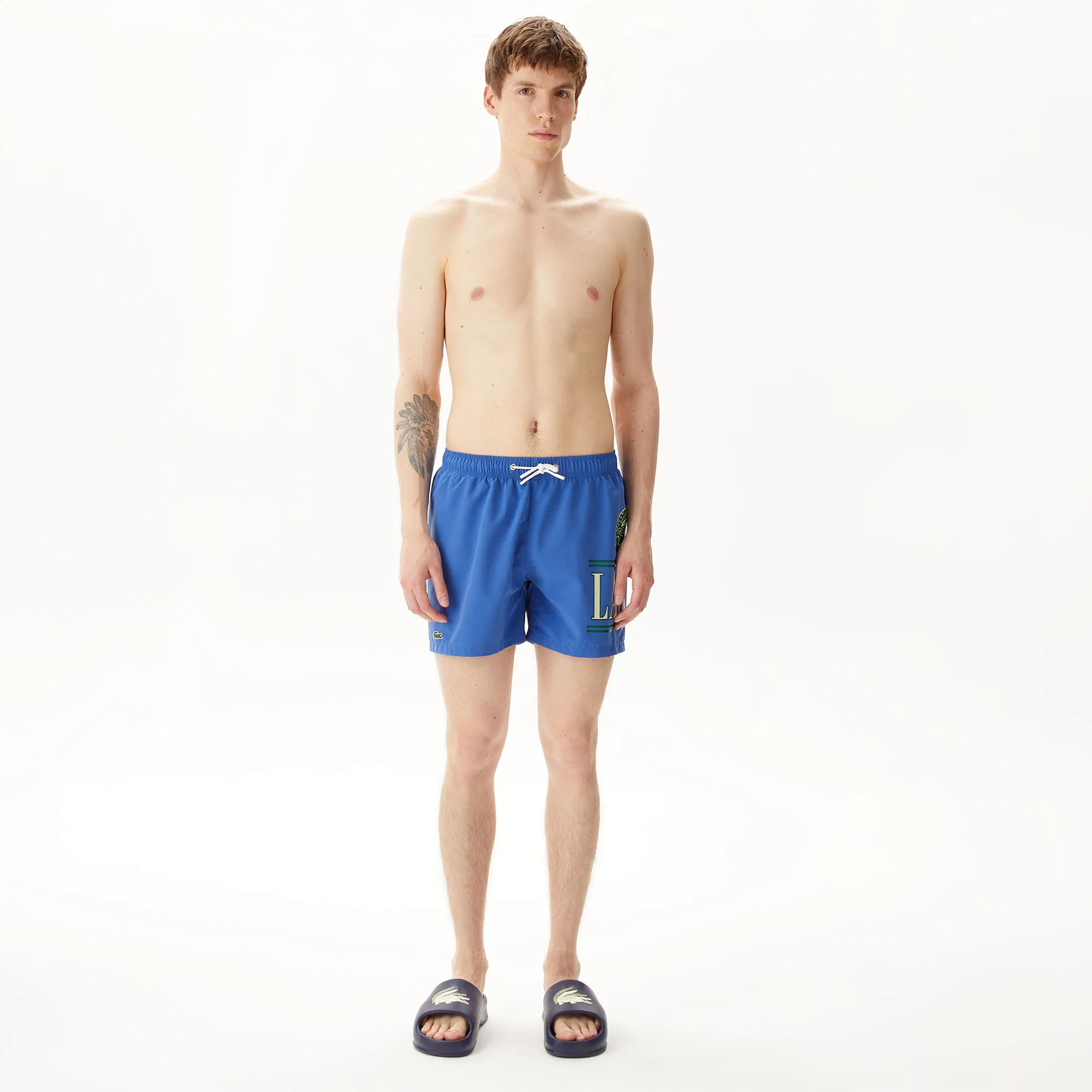 Мужские купальные шорты Lacoste, синий, арт. MH0401