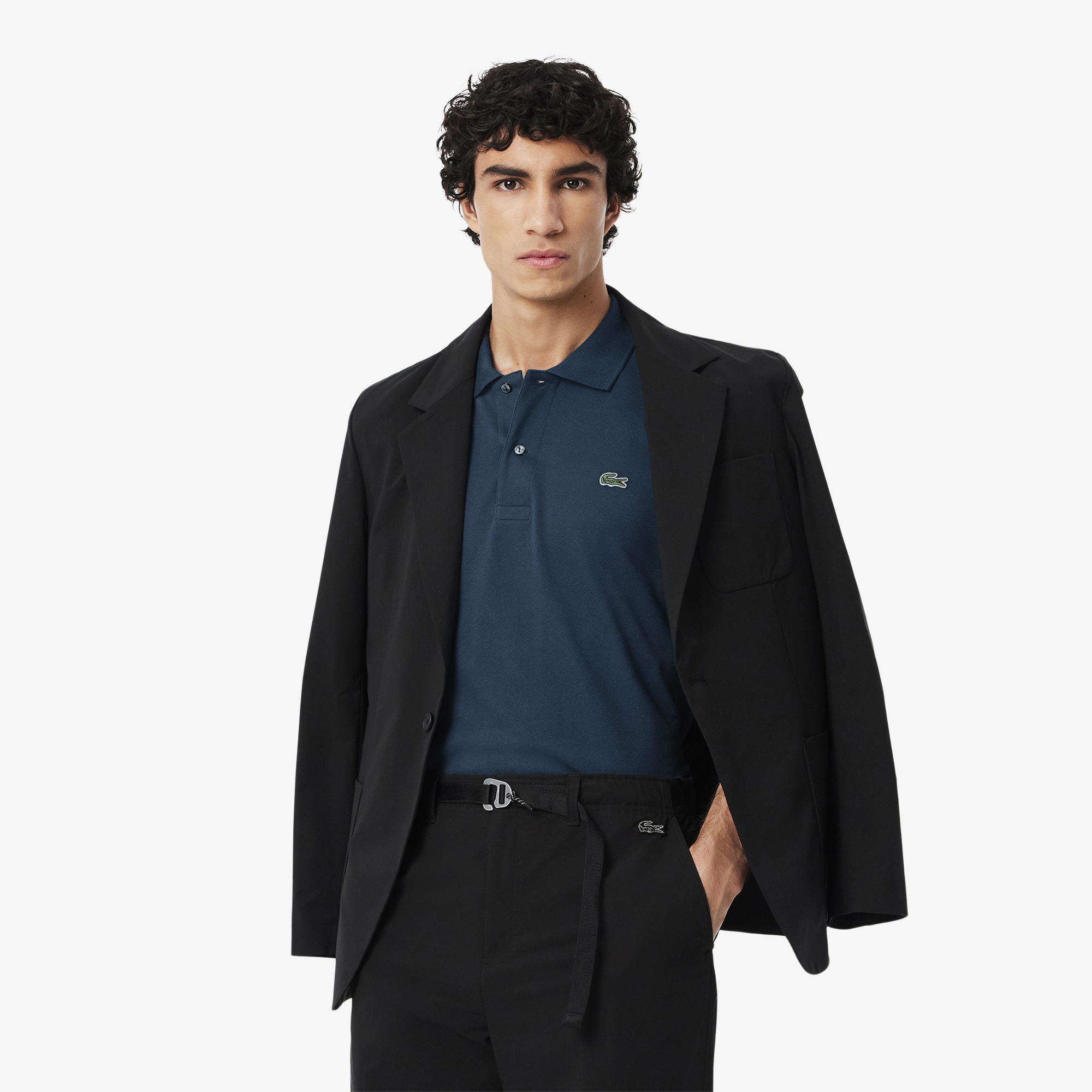 Мужское поло Lacoste L1212 Classic Fit, синий, арт. L1212