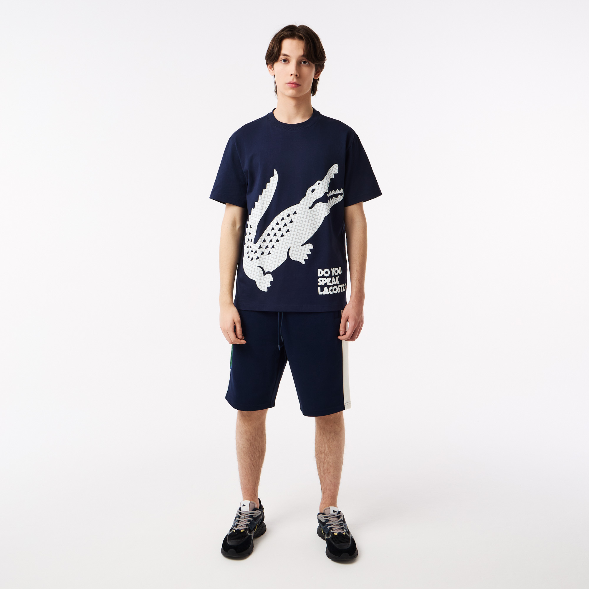 Мужские шорты Lacoste Colorblock, синий, арт. GH0408