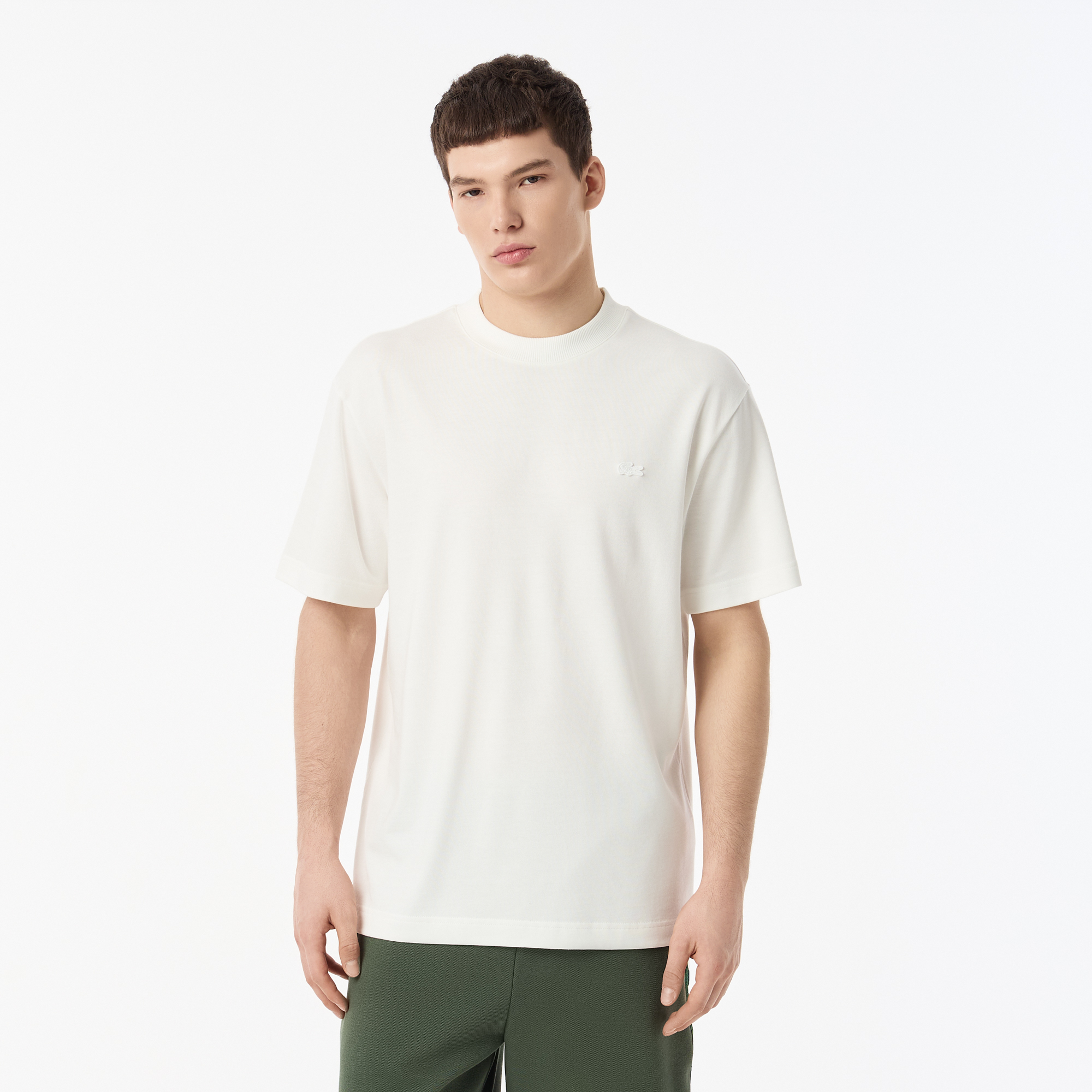 Мужская футболка Lacoste, белый, арт. TH0541