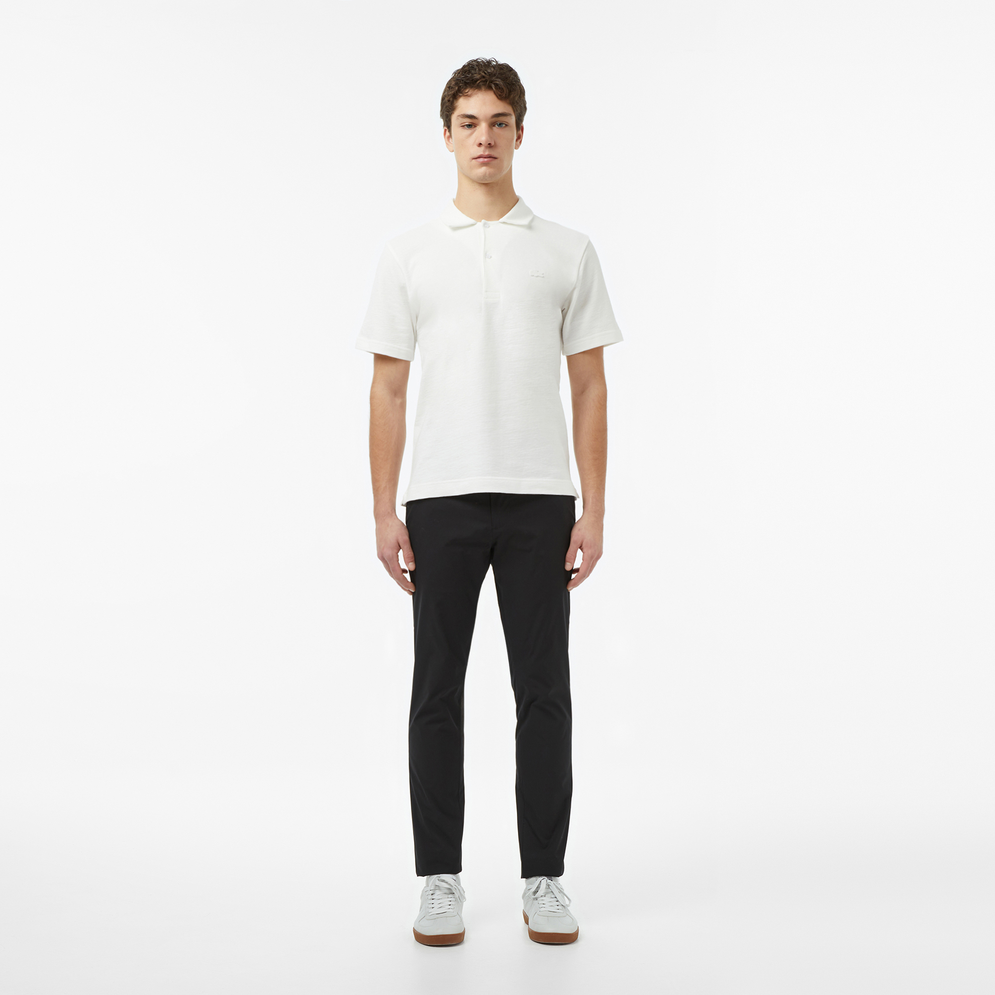 Мужские брюки Lacoste приталенного кроя, черный, арт. HH0334T