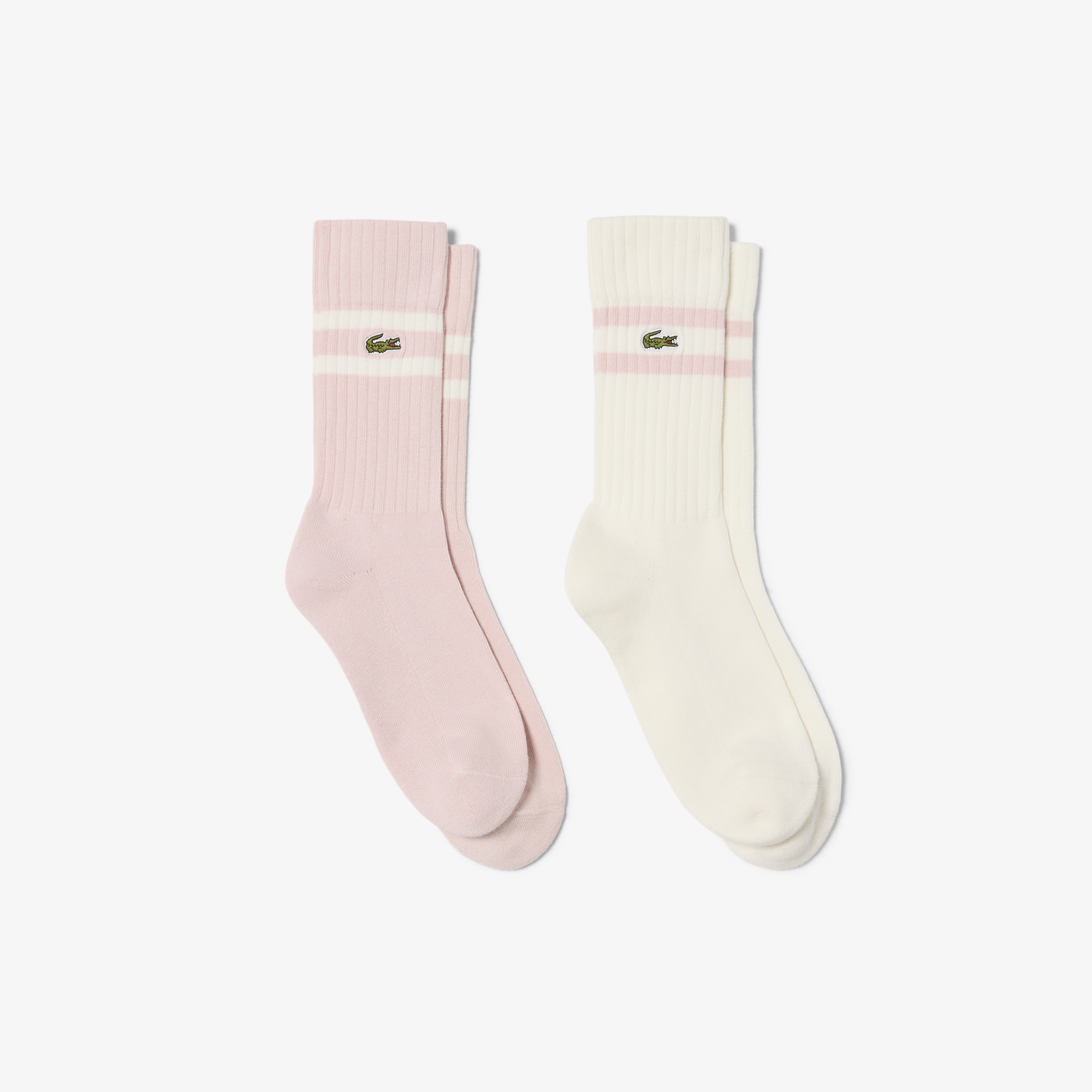 Мужские высокие хлопковые носки Lacoste Terry Sole, розовый, арт. RA6842