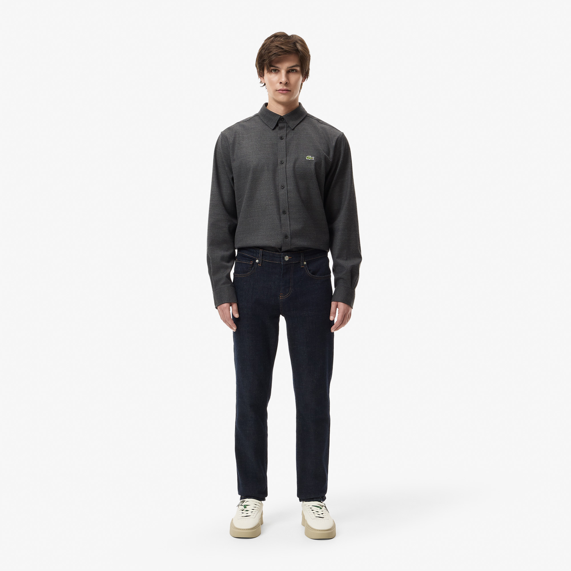 Мужские брюки Lacoste приталенного кроя, синий, арт. HH2631