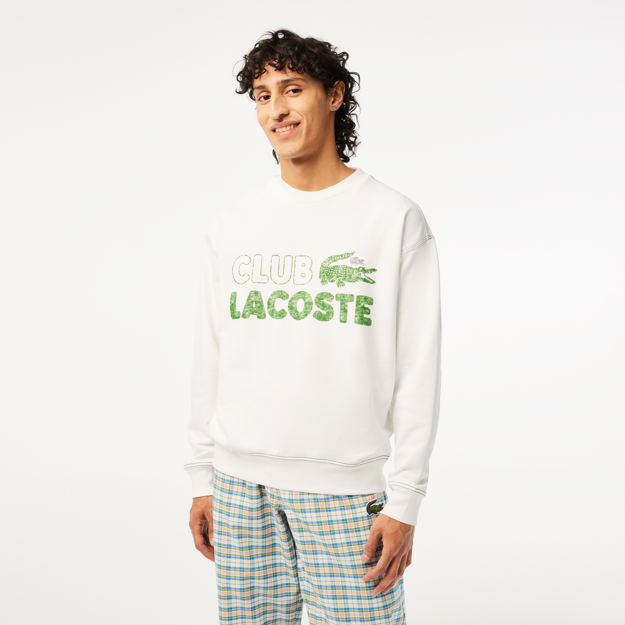 Свитшот Lacoste Club, белый, арт. SH5453