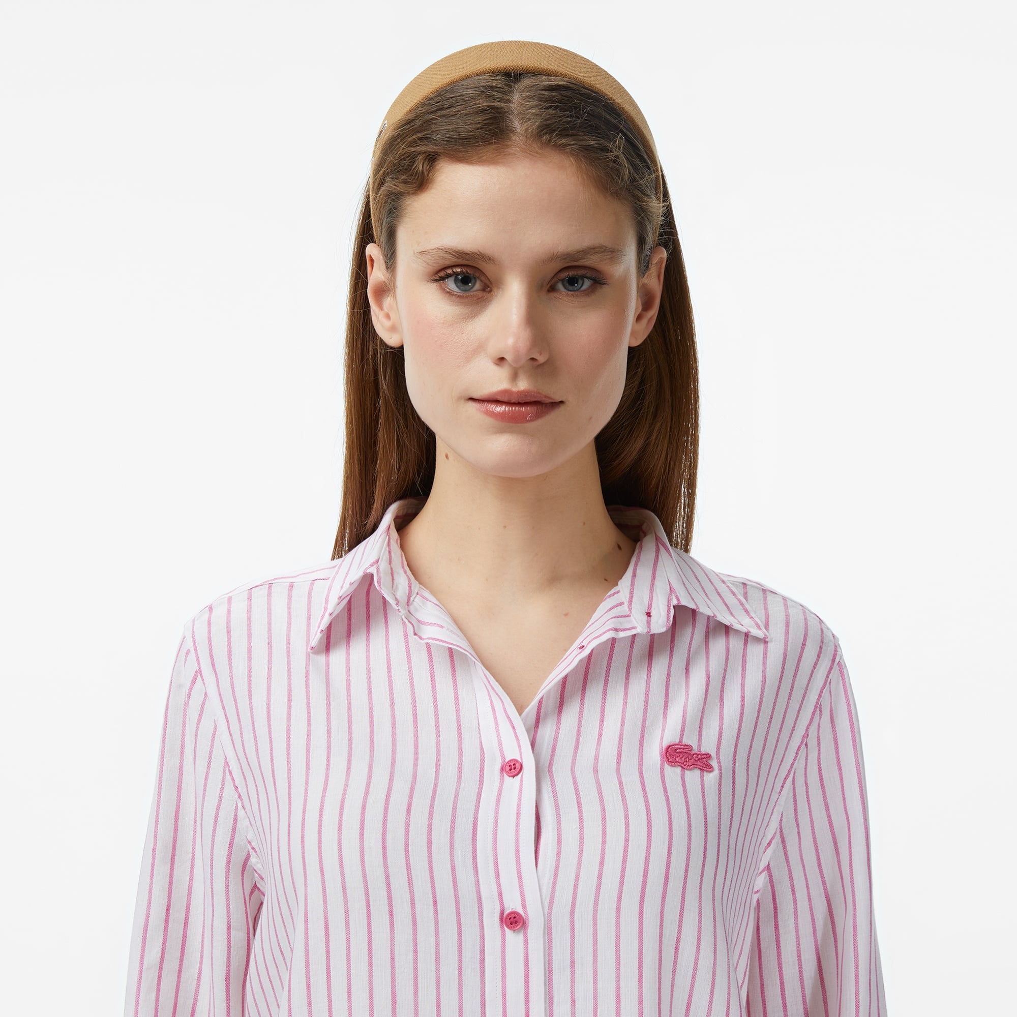 Женская рубашка Lacoste из смеси льна 3