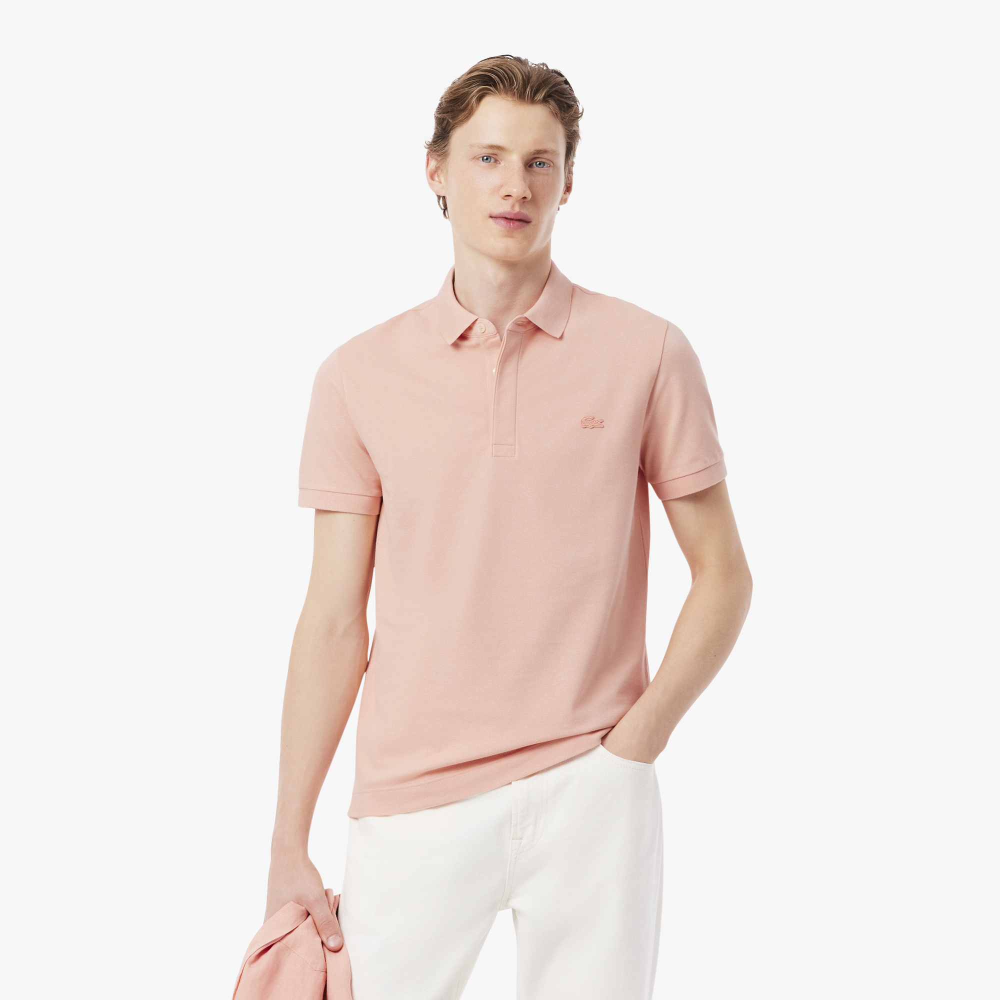 Мужское поло Lacoste PARIS Regular Fit, розовый, арт. PH5522