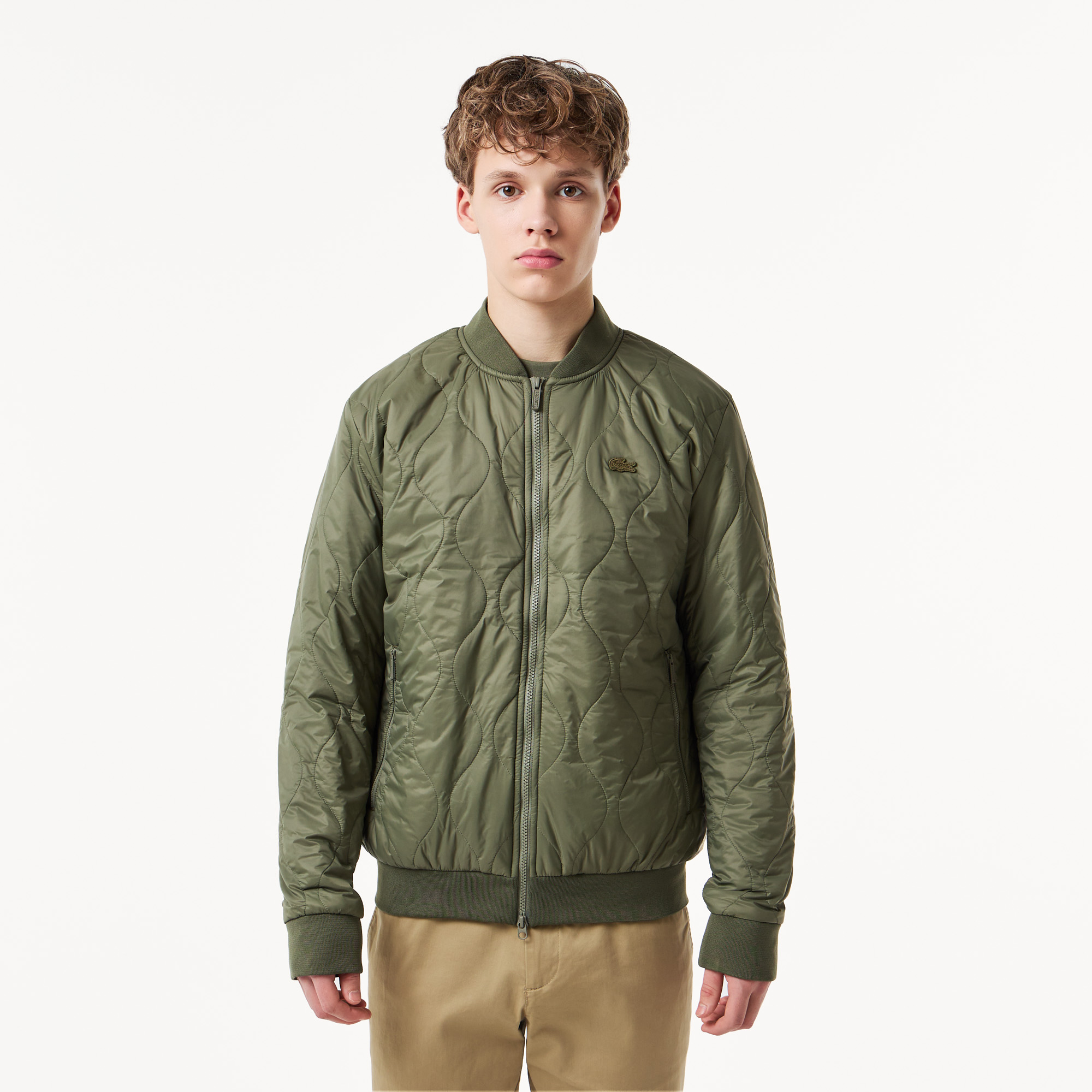 Мужская стёганая куртка Lacoste, коричневый, арт. BH0409