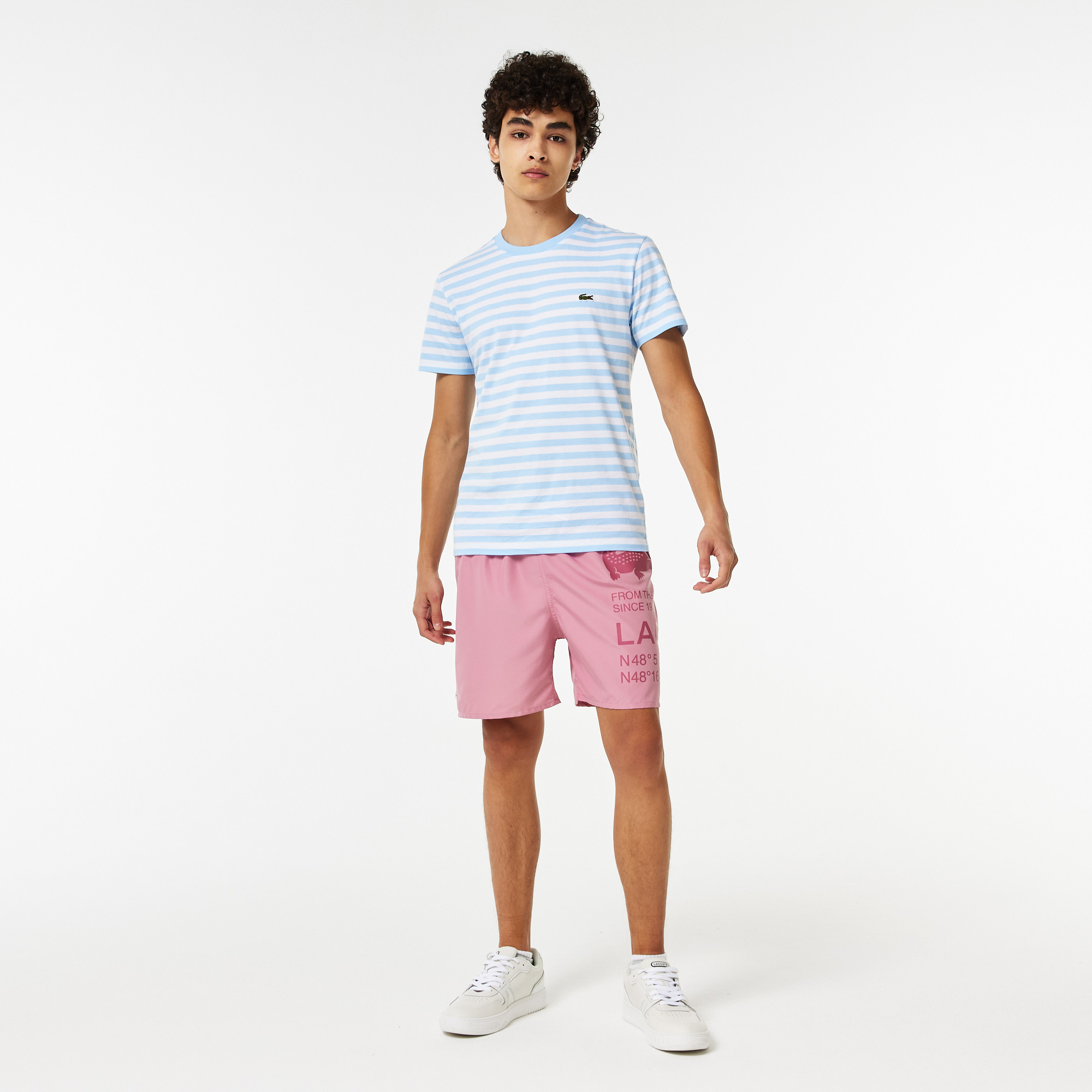 

Мужские купальные шорты Lacoste, Розовый