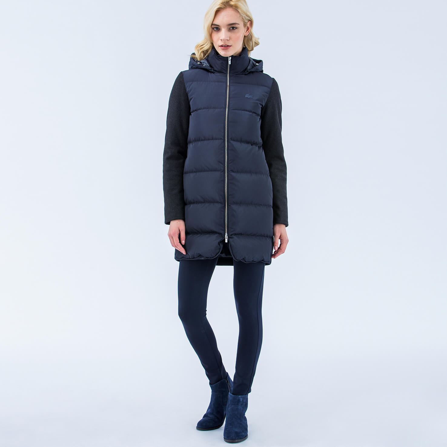 Длинная женская куртка Lacoste, синий, арт. BF1726