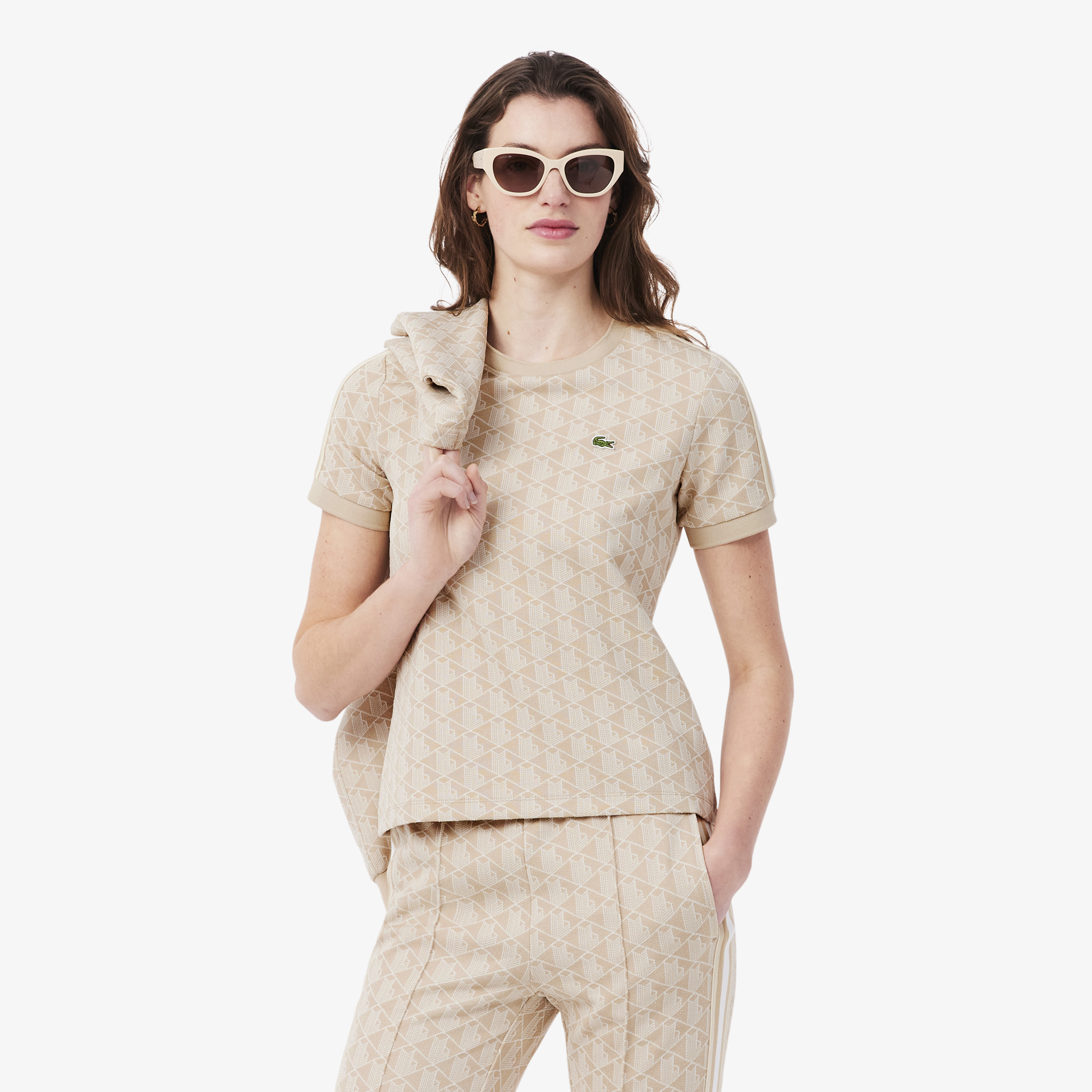 Футболка Lacoste, бежевый, арт. TF3244