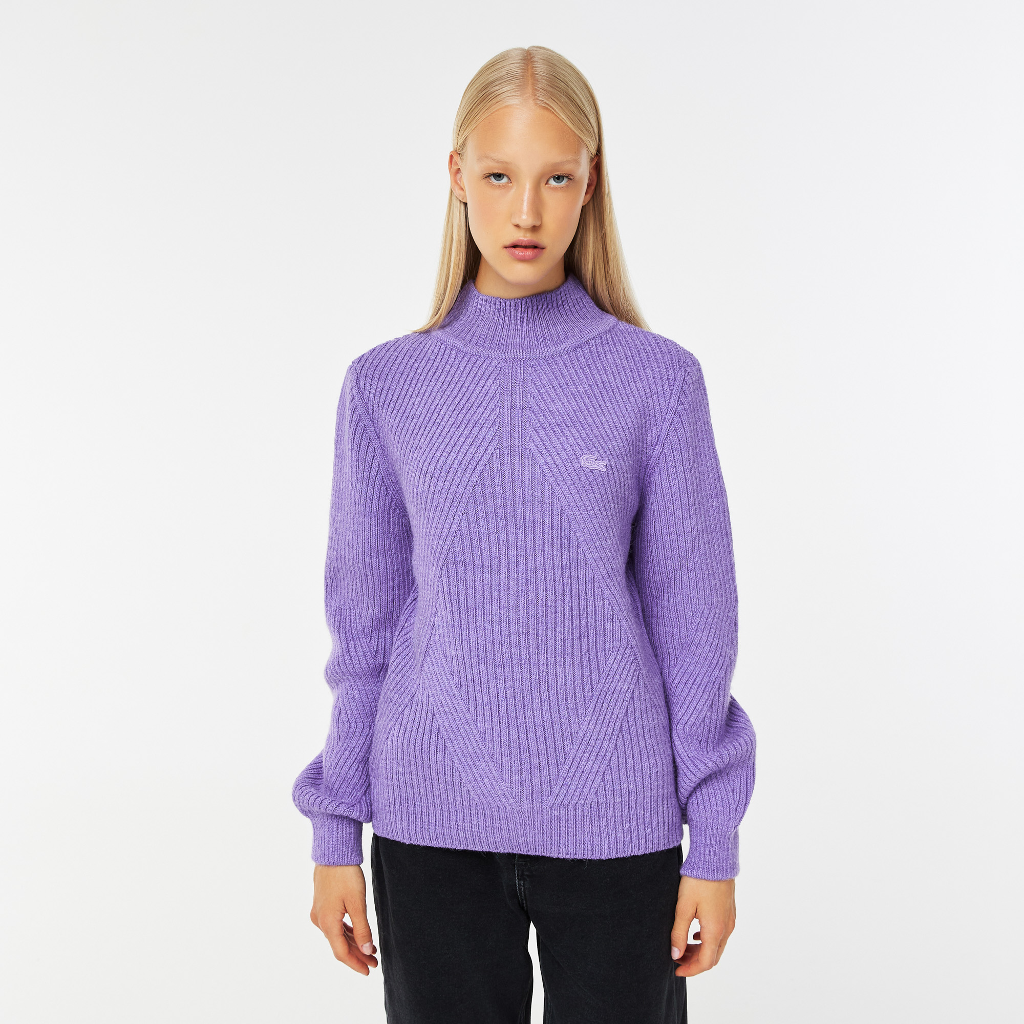 

Женский свитер Lacoste стандартного кроя, Фиолетовый