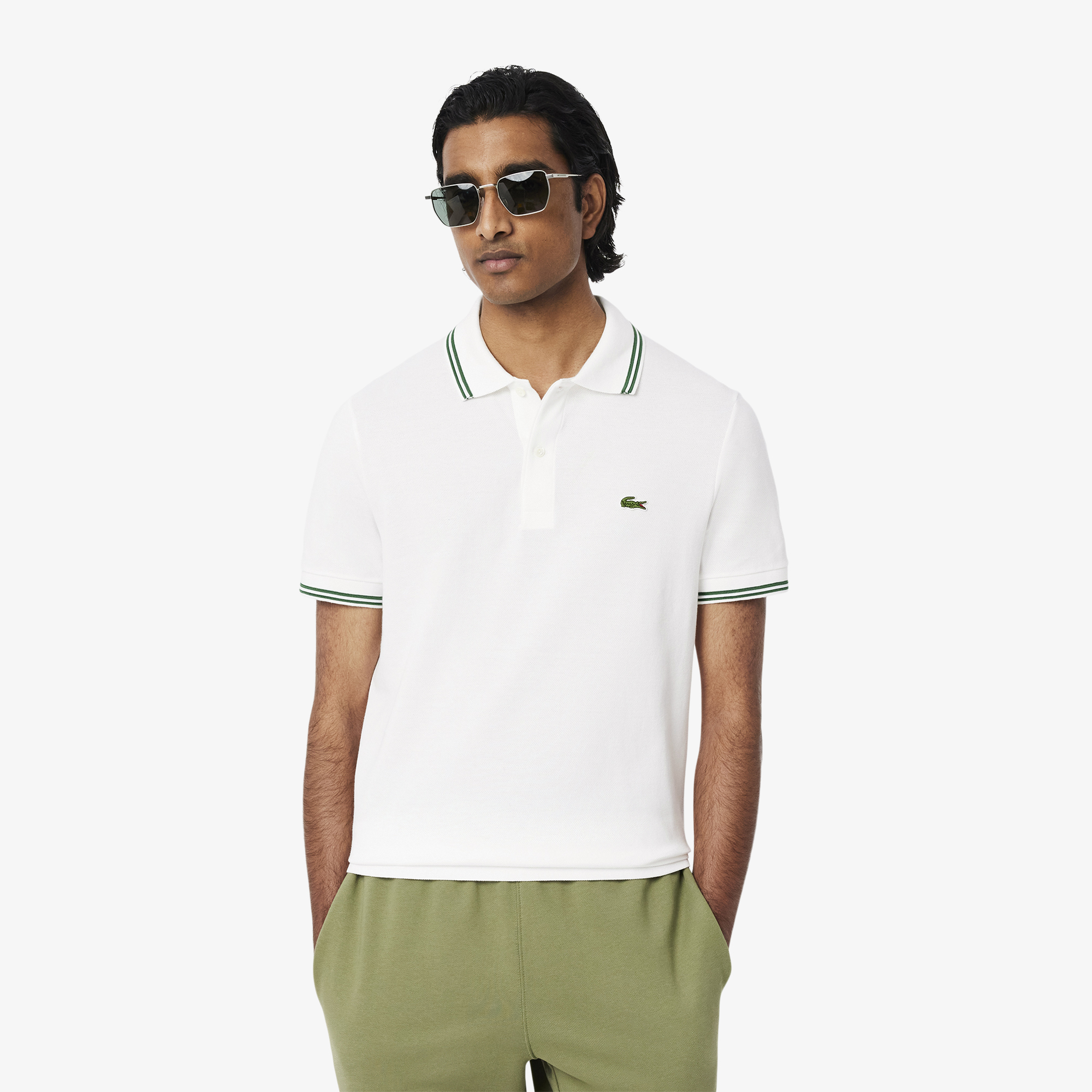 Мужское поло Lacoste, белый, арт. PH9875