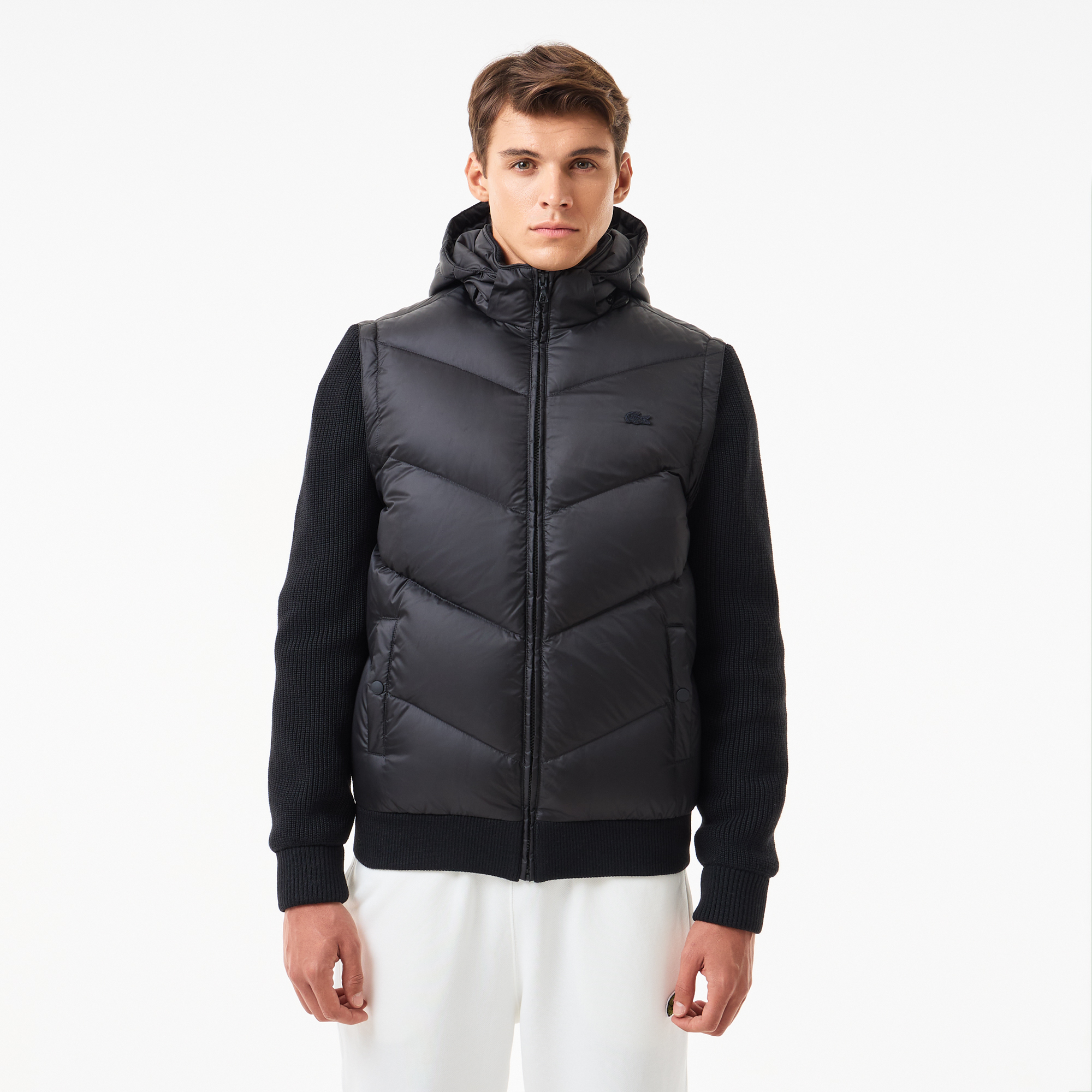 

Мужская куртка-безрукавка Lacoste c отстегивающимися рукавами, Чёрный