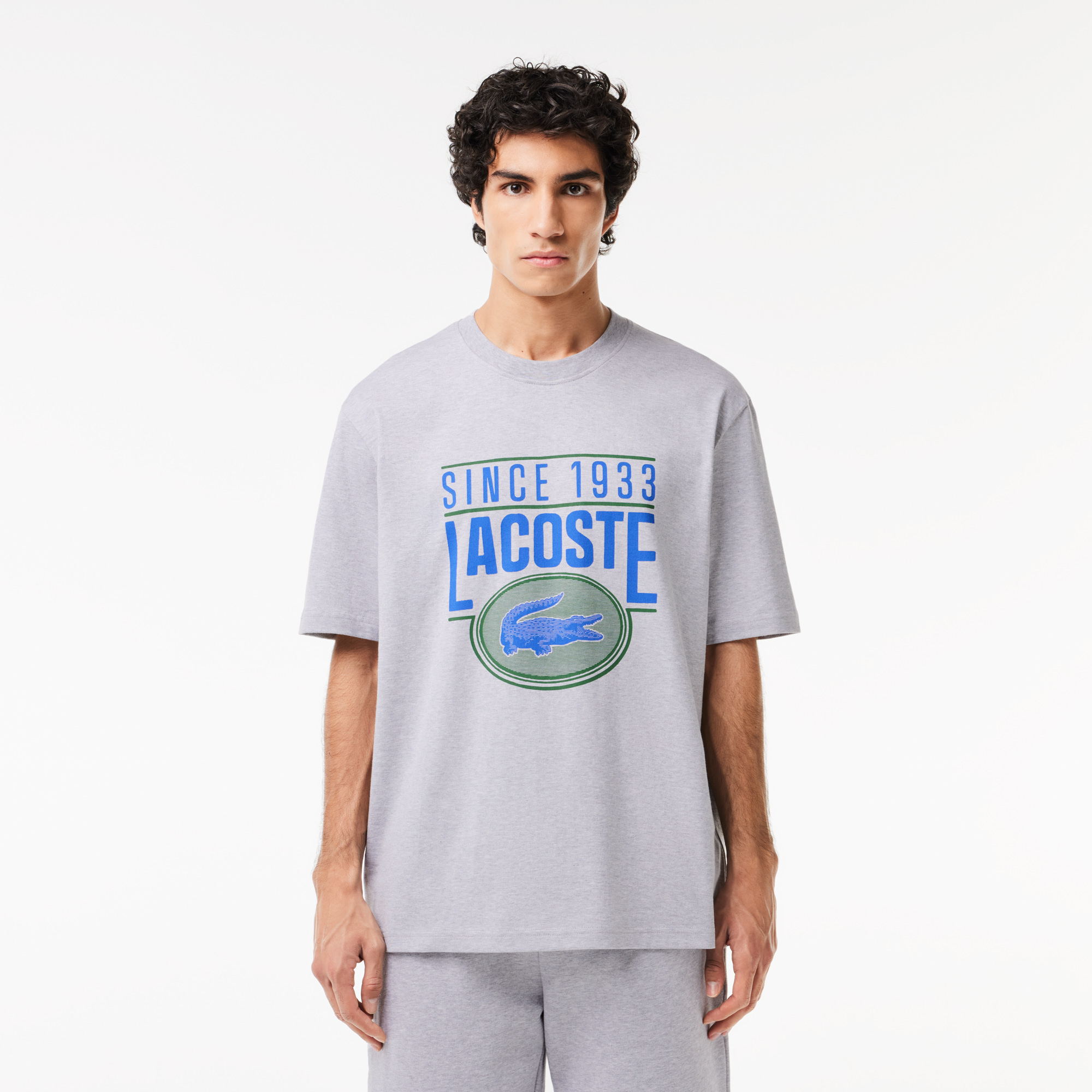 Мужская футболка Lacoste Regular Fit, серый, арт. TH7315