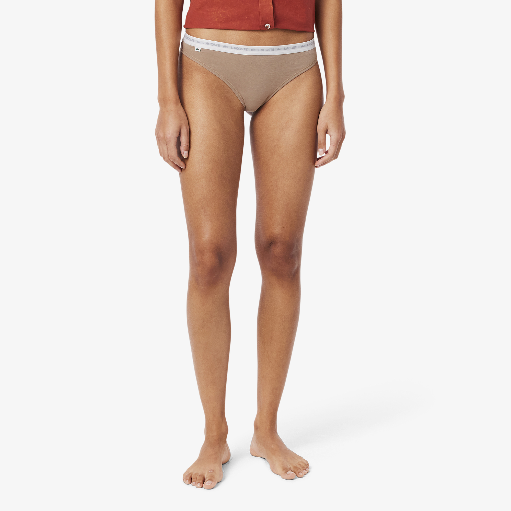 Женские трусы Lacoste из эластичного хлопка (3шт.) 4