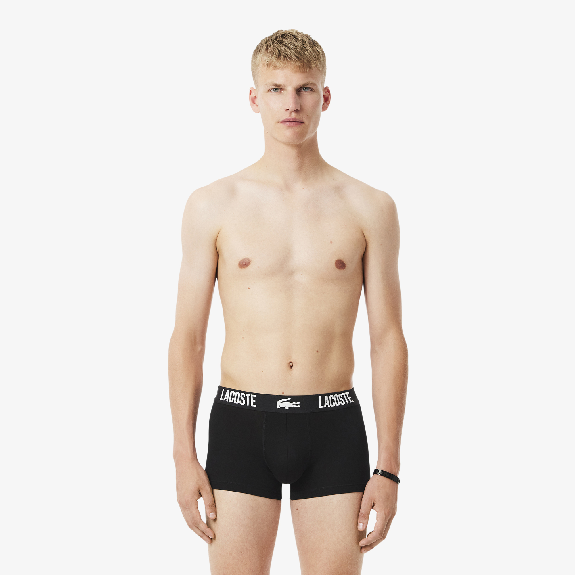 Мужское хлопковое нижнее бельё Lacoste, черный, арт. 5H2393