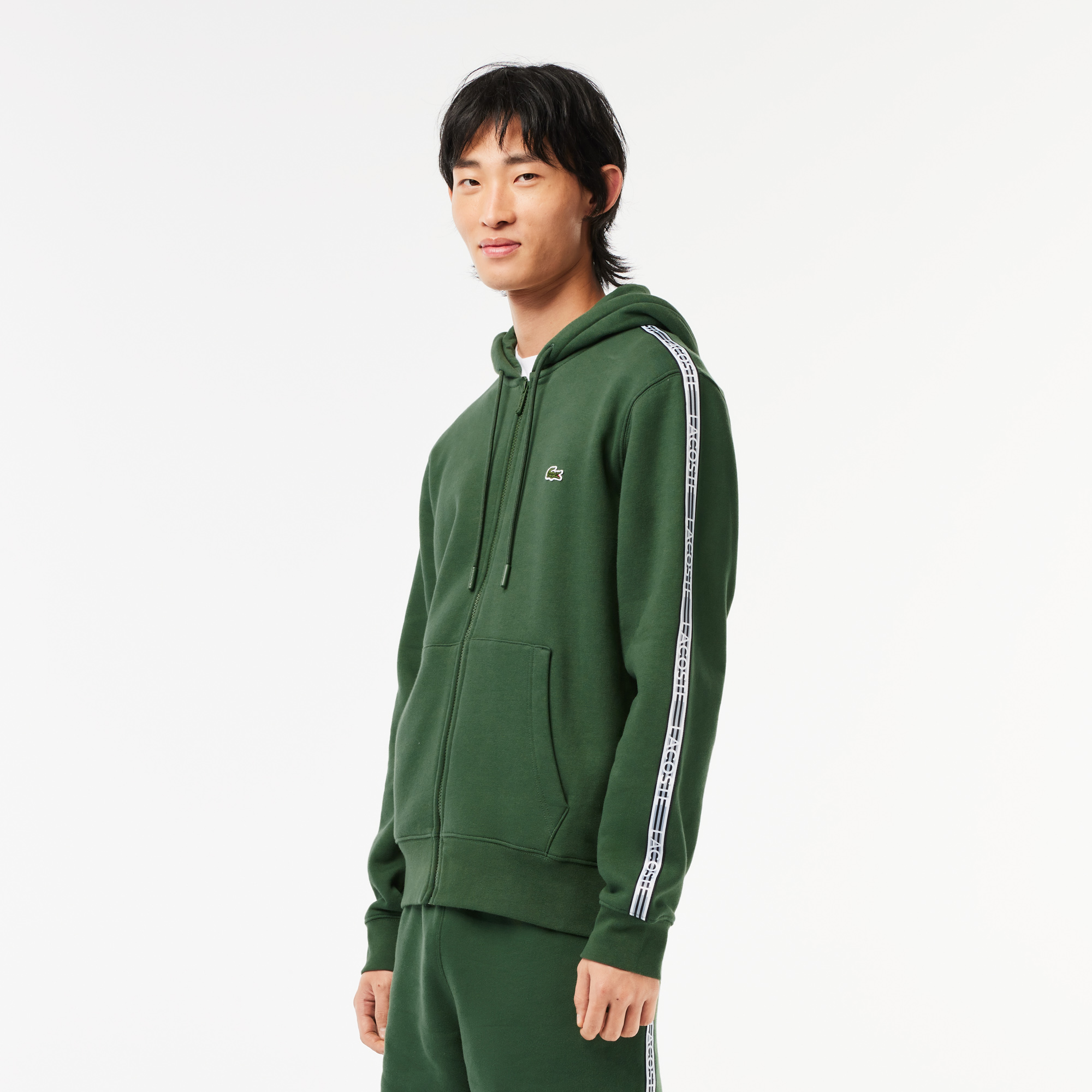 Толстовка Lacoste классического кроя, зеленый, арт. SH5065