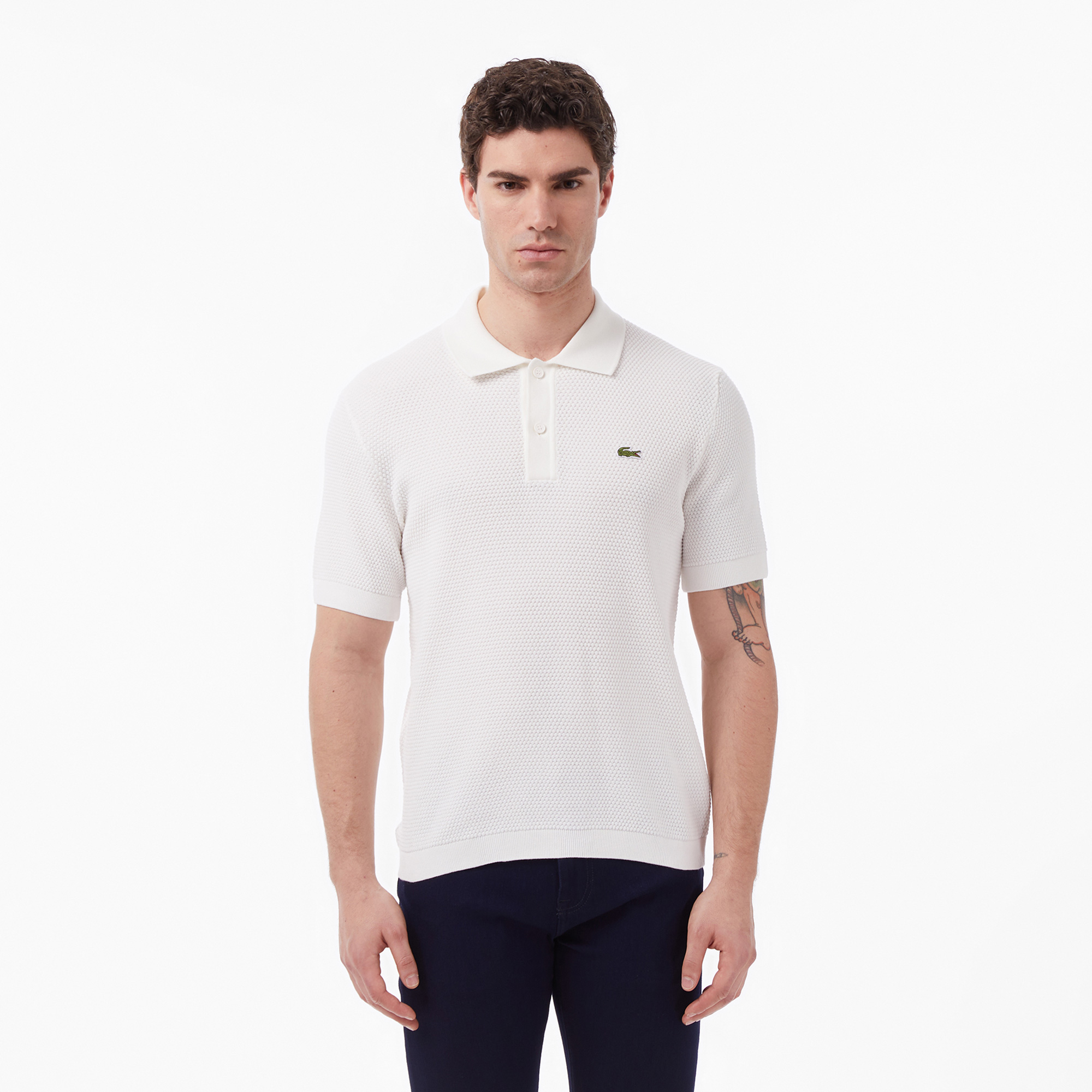 Мужской свитер Lacoste, белый, арт. AH0670