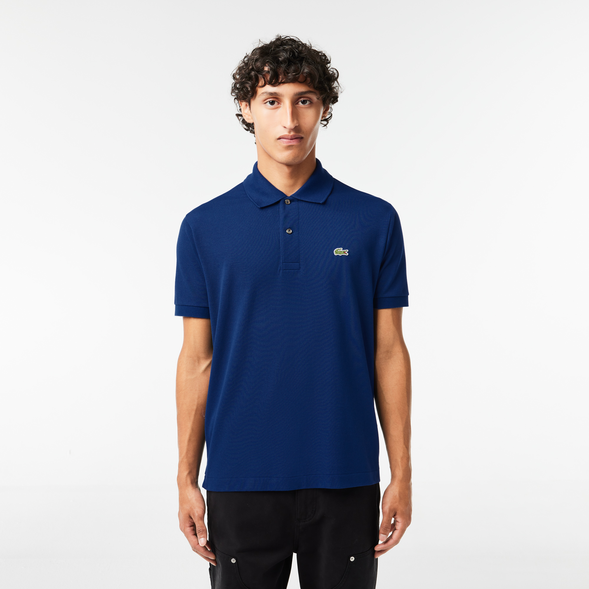 Мужское поло Lacoste L1212 Classic Fit, синий, арт. L1212