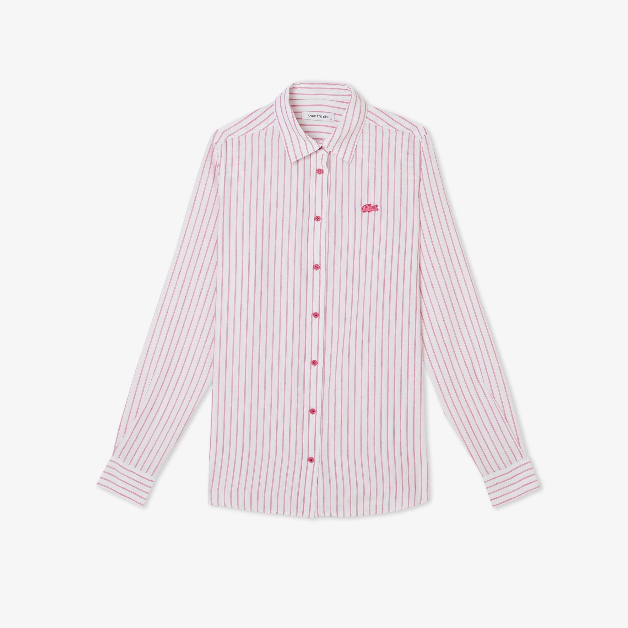 Женская рубашка Lacoste из смеси льна 5