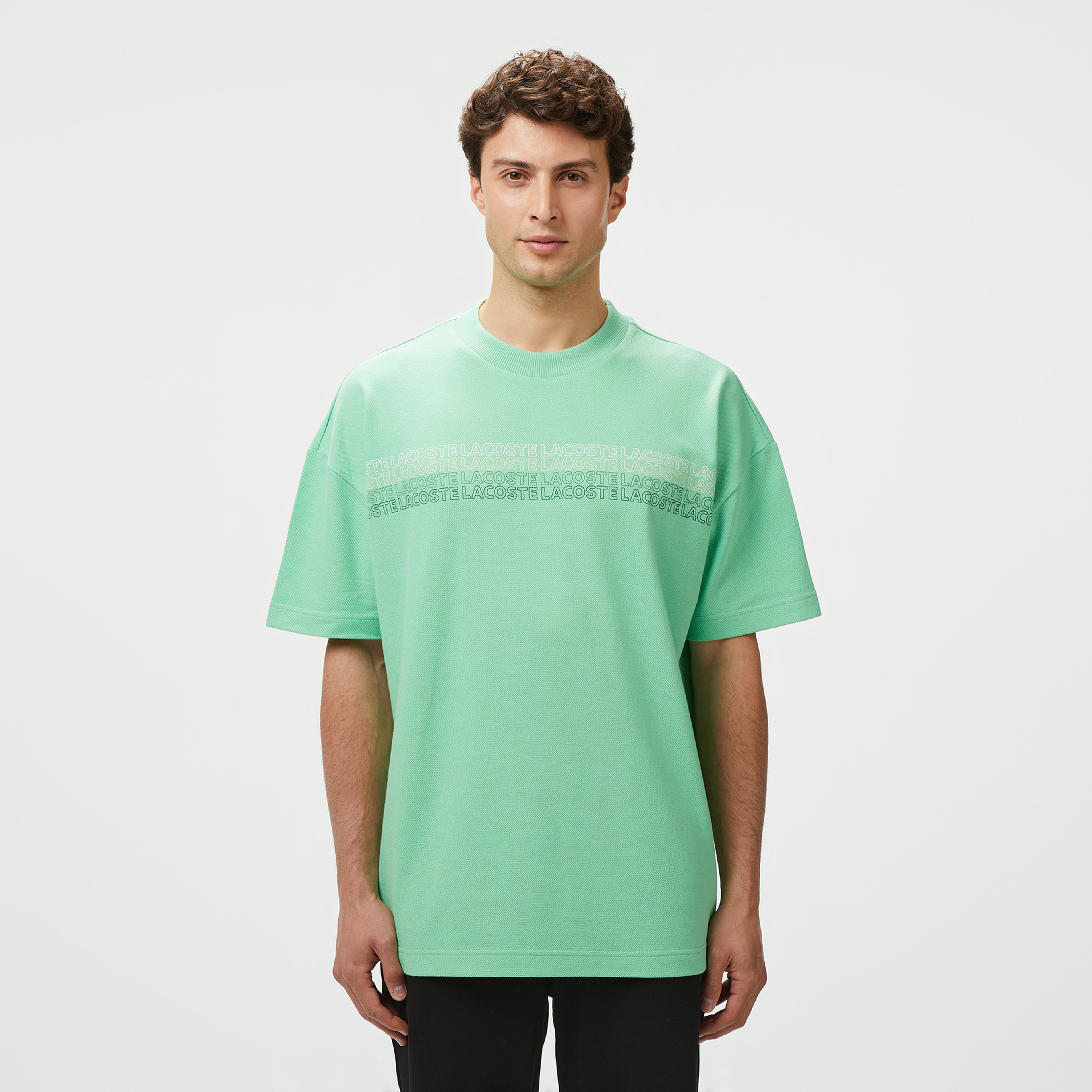 Мужская футболка Lacoste, зеленый, арт. TH0535