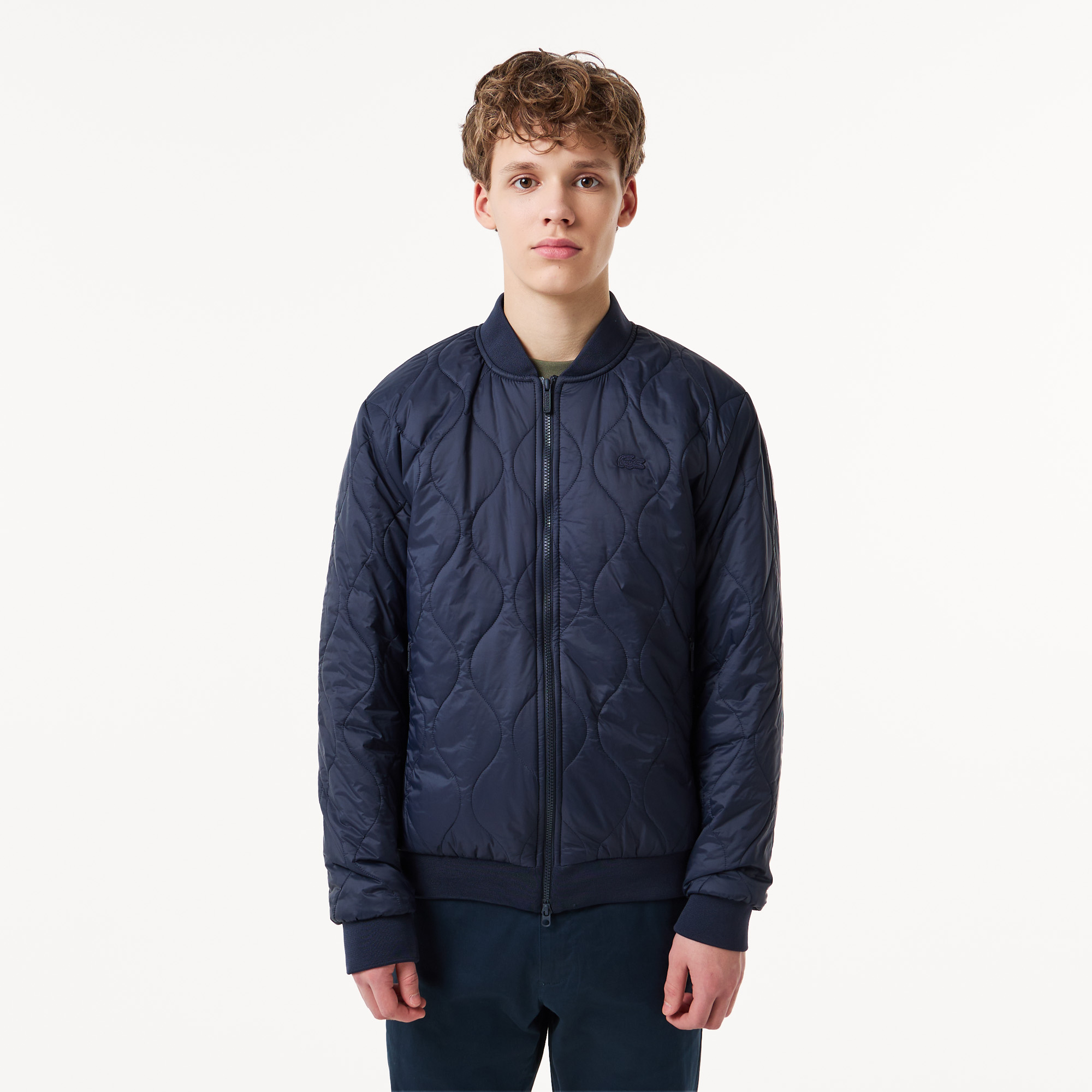 Мужская стёганая куртка Lacoste, синий, арт. BH0409