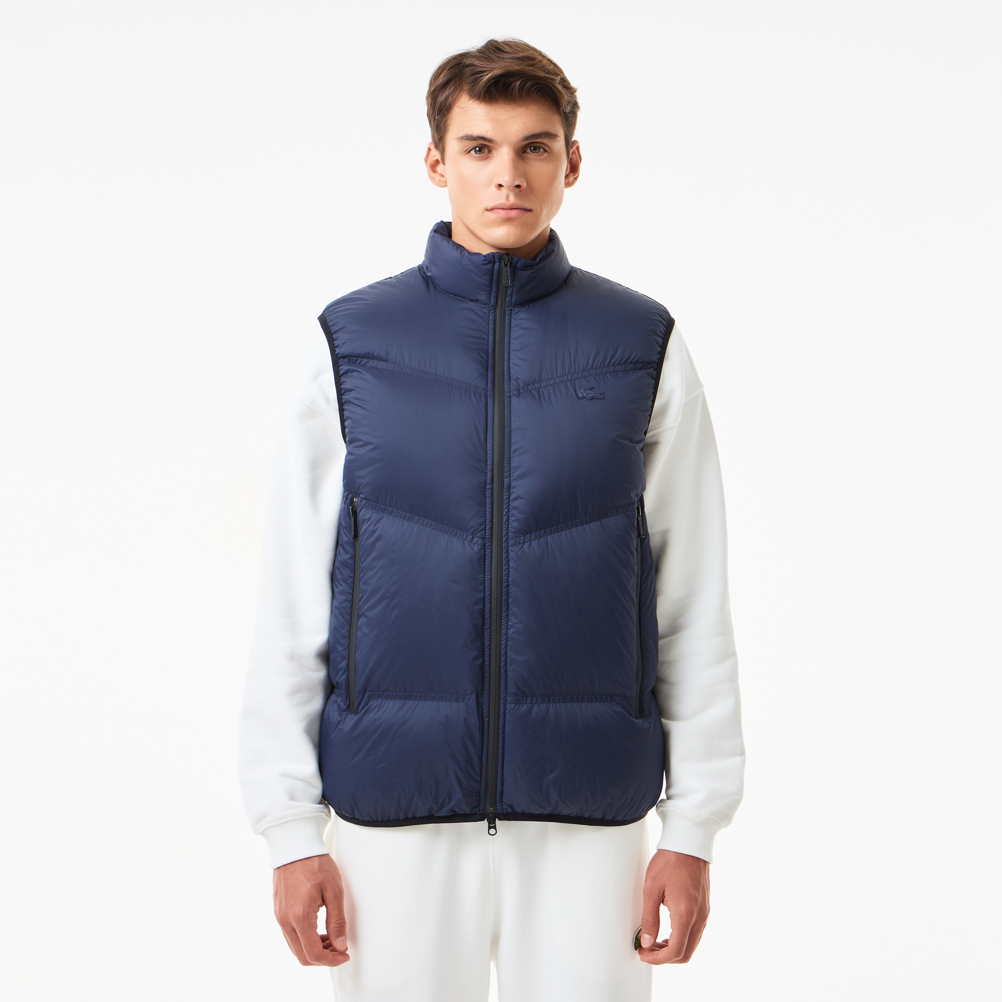

Мужской классический жилет Lacoste на молнии, Синий