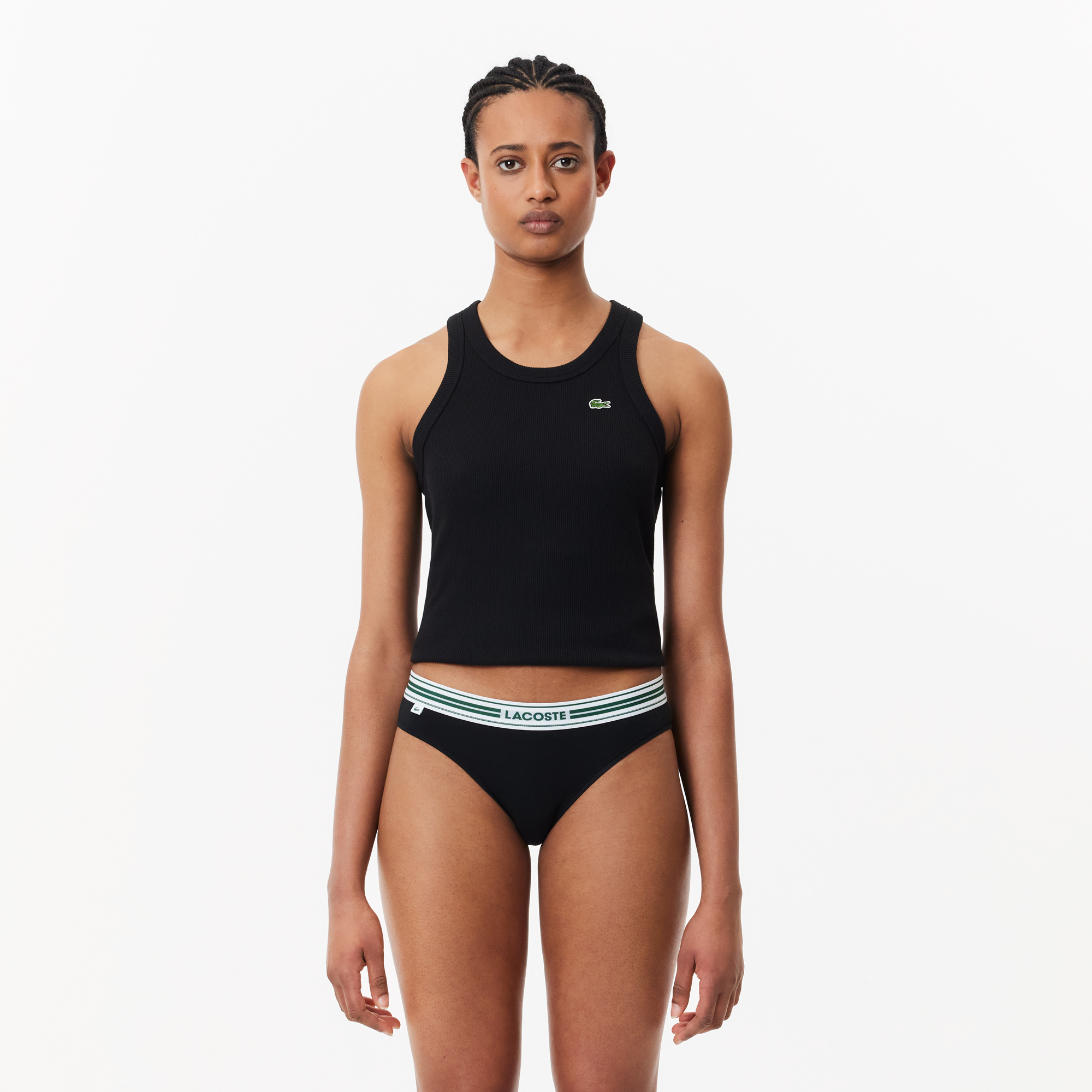

Женское нижнее бельё Lacoste из эластичного хлопка, Чёрный
