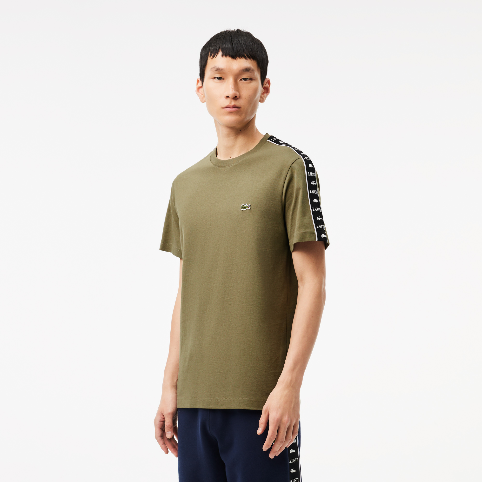 Мужская футболка Lacoste Loose Fit, хаки, арт. TH7404
